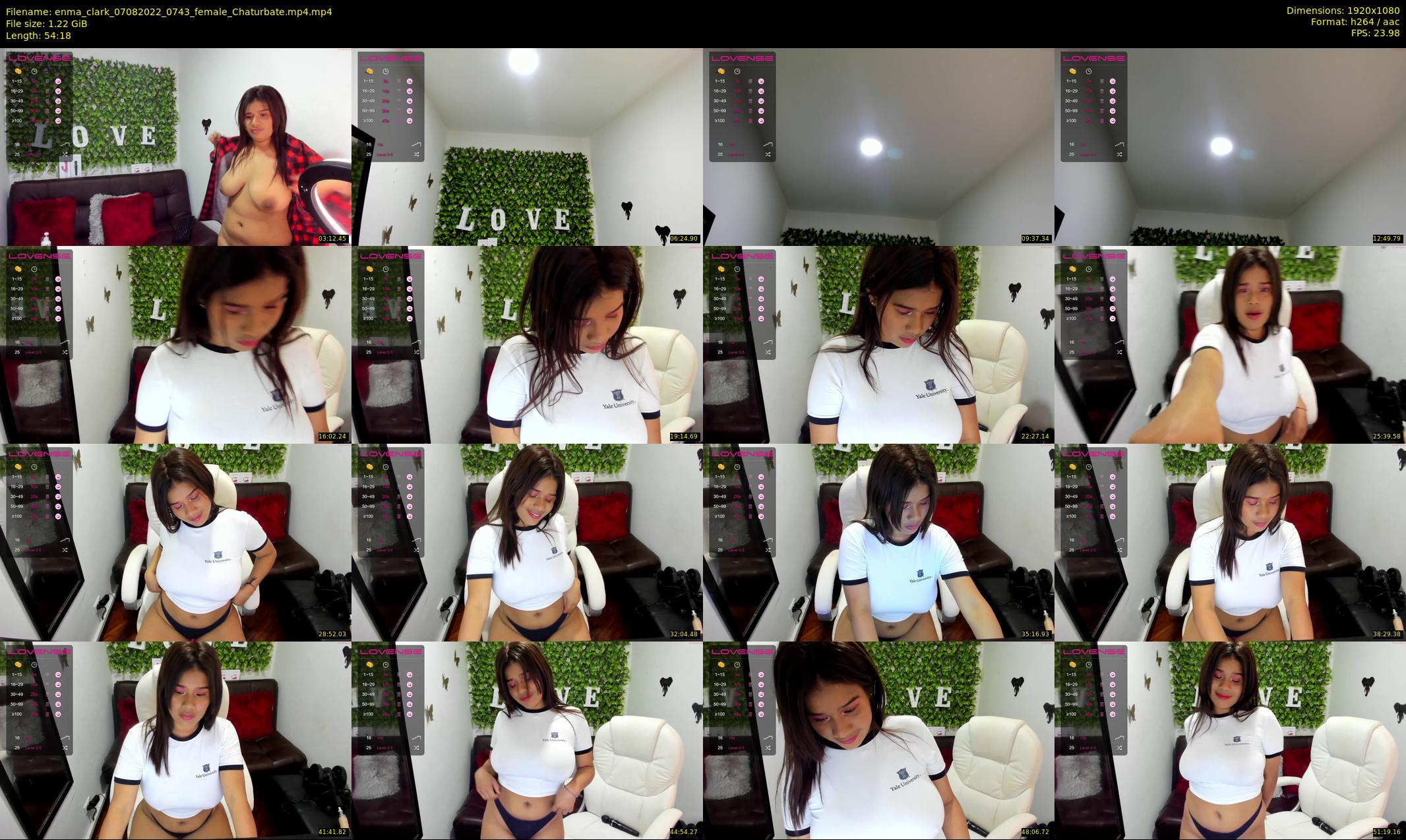 enma_clark — 55 minute Chaturbate female cam show recording, 1080p, Aug 7, 2022
