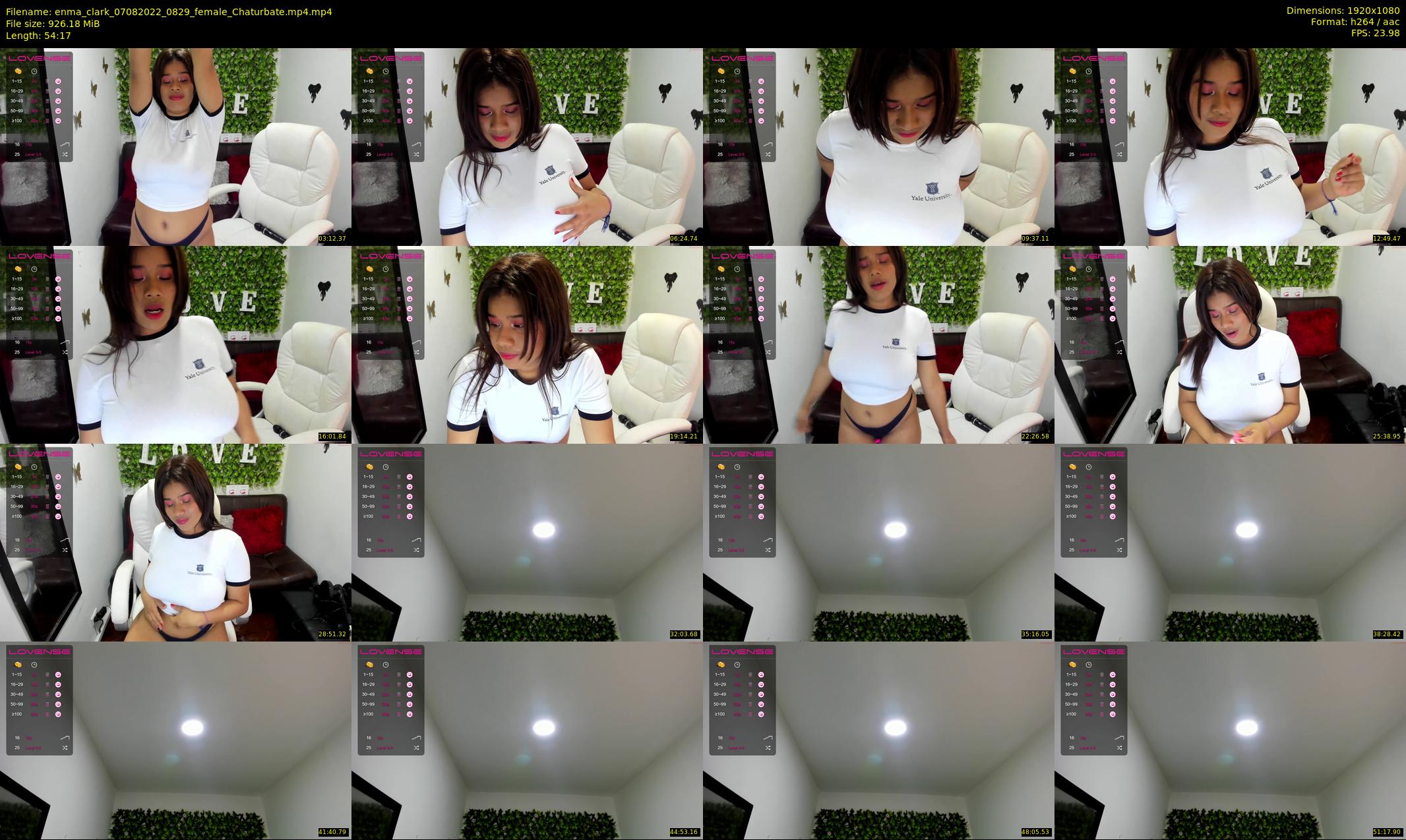 enma_clark — 55 minute Chaturbate female cam show recording, 1080p, Aug 7, 2022