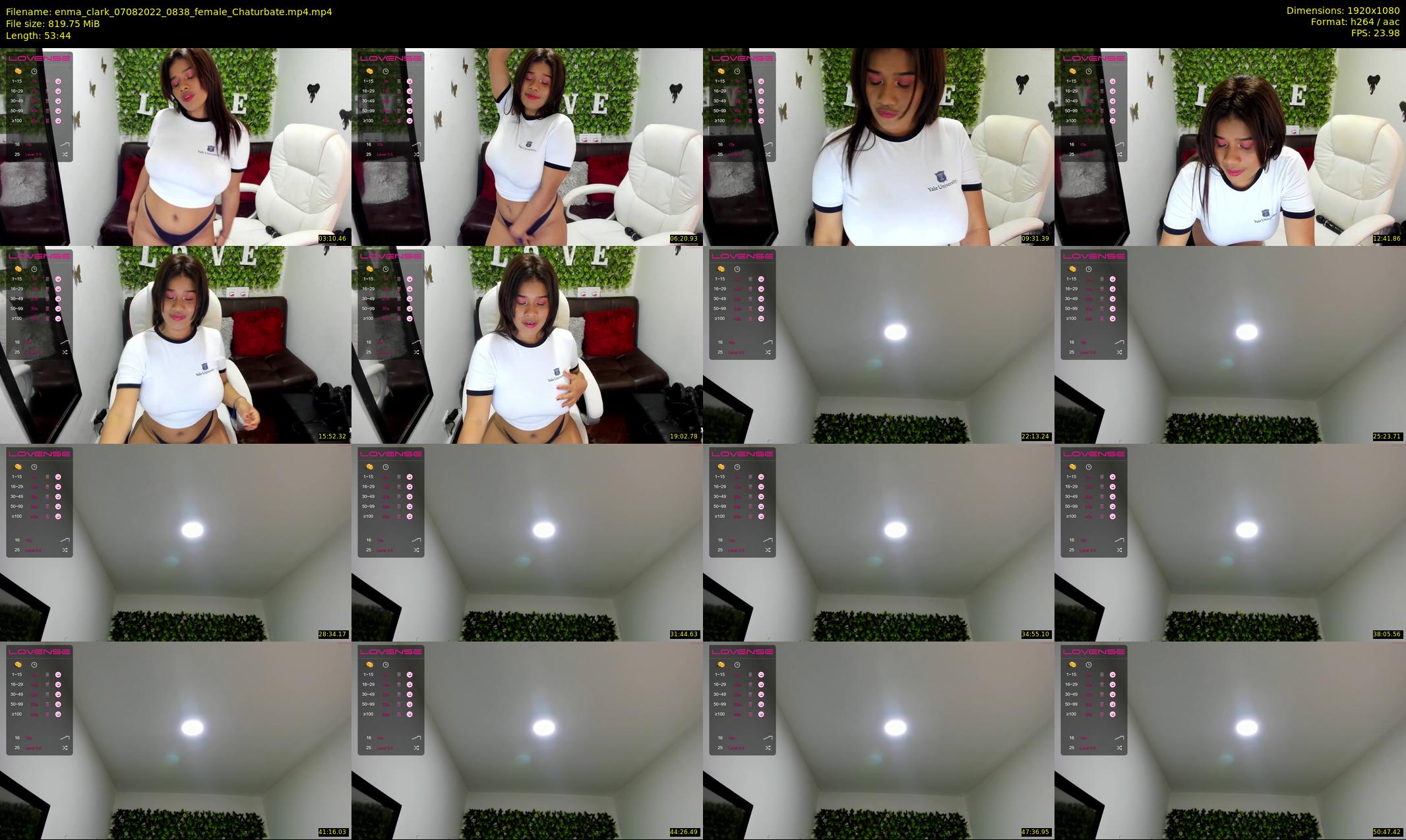 enma_clark — 54 minute Chaturbate female cam show recording, 1080p, Aug 7, 2022
