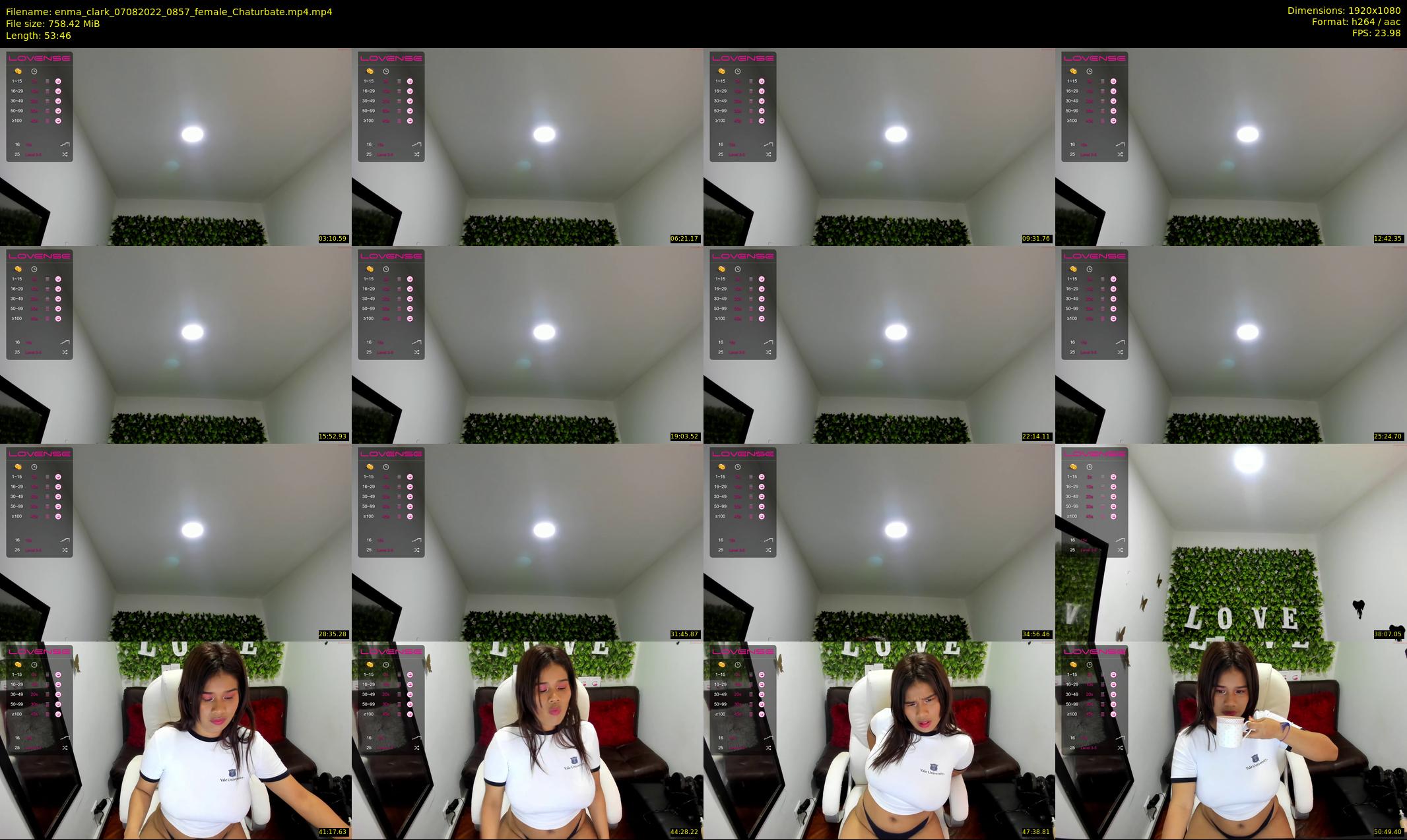 enma_clark — 54 minute Chaturbate female cam show recording, 1080p, Aug 7, 2022