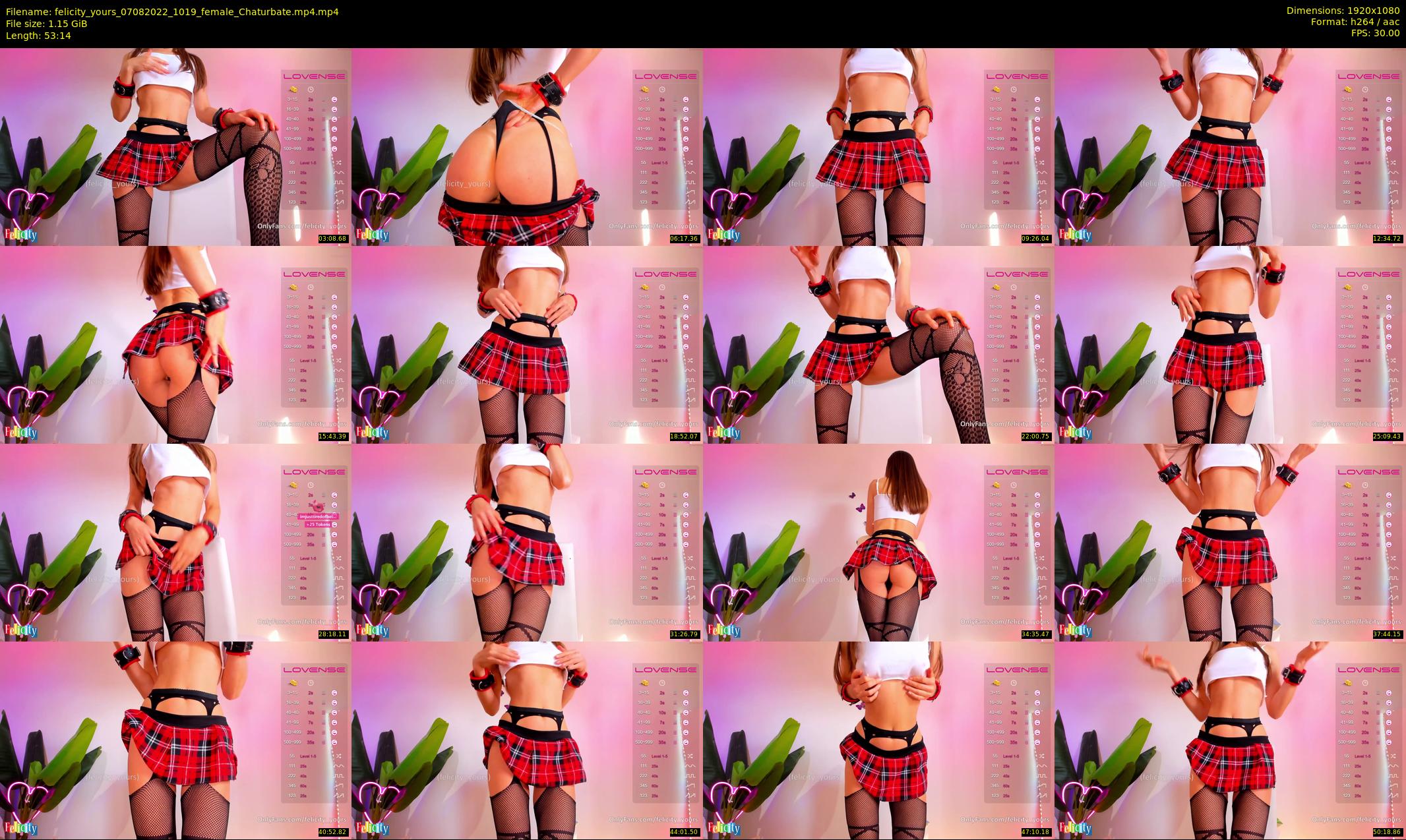 felicity_yours — 54 minute Chaturbate female cam show recording, 1080p, Aug 7, 2022