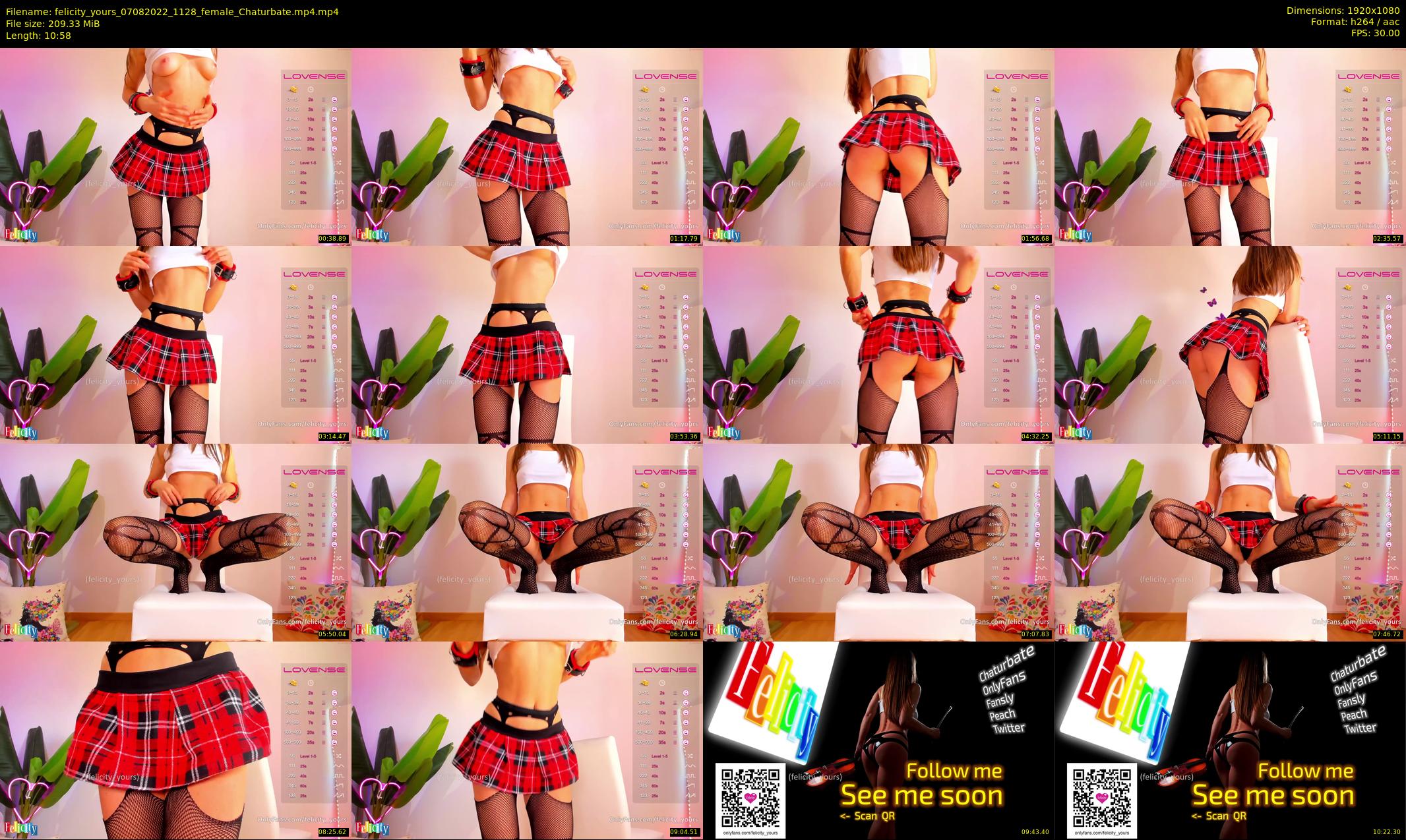 felicity_yours — 11 minute Chaturbate female cam show recording, 1080p, Aug 7, 2022