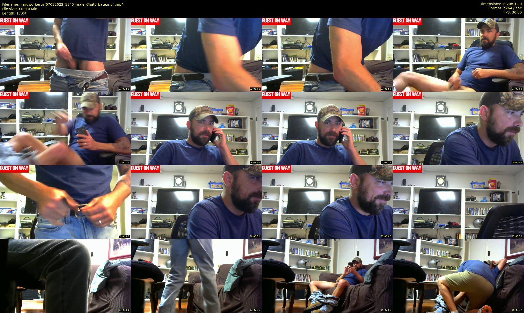 hardworkertn — 18 minute Chaturbate male cam show recording, 1080p, Aug 7, 2022