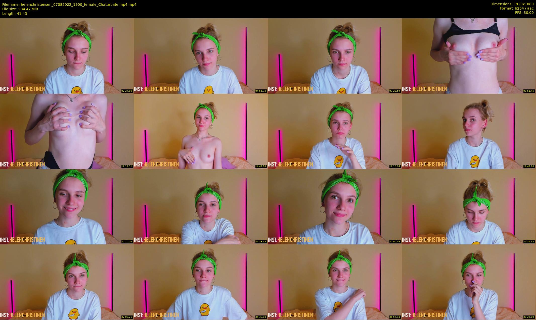 helenchristensen — 42 minute Chaturbate female cam show recording, 1080p, Aug 7, 2022