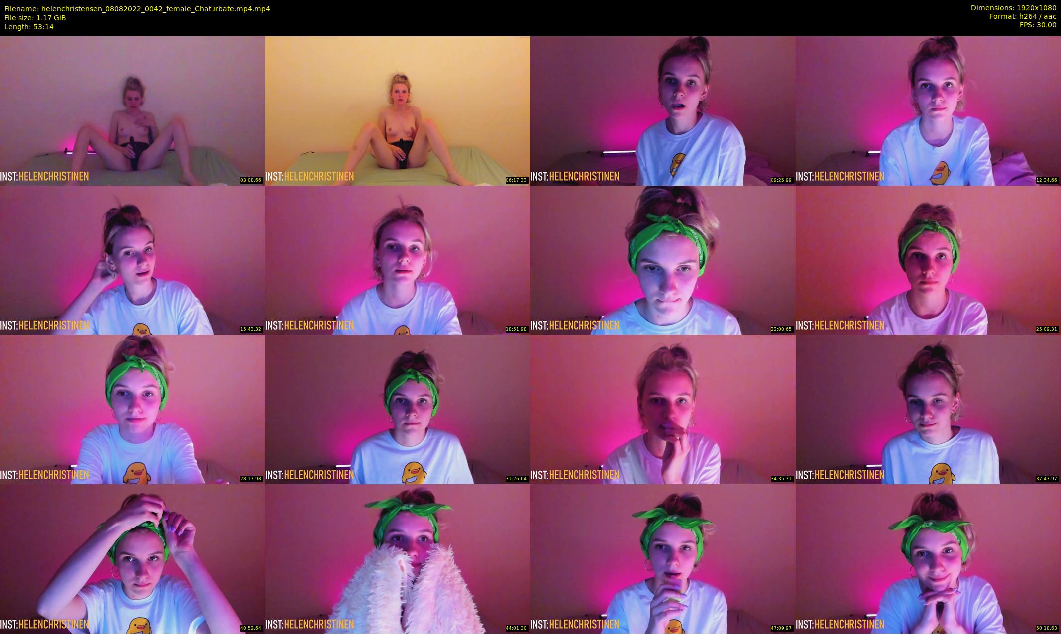 helenchristensen — 54 minute Chaturbate female cam show recording, 1080p, Aug 8, 2022