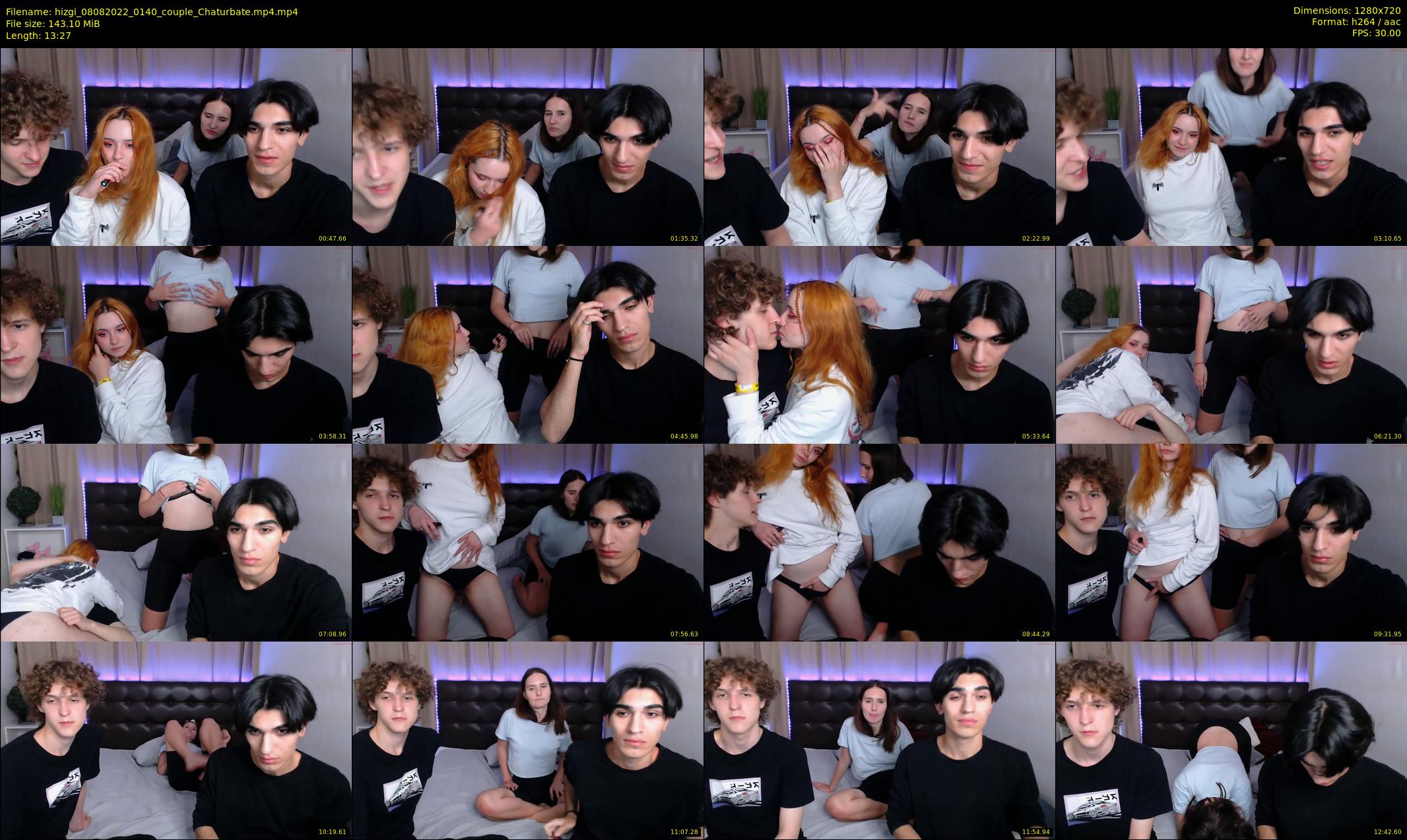hizgi — 14 minute Chaturbate couple cam show recording, 720p, Aug 8, 2022