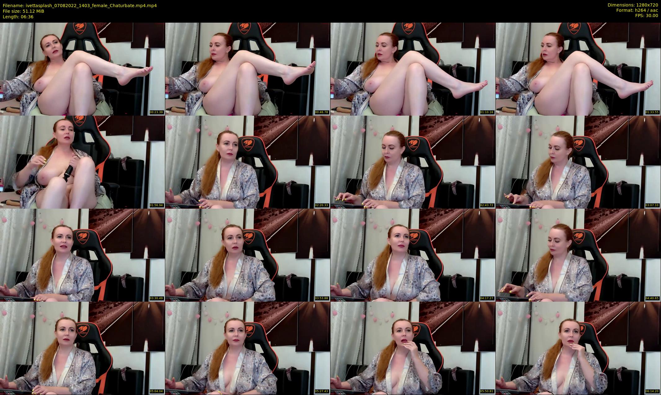 ivettasplash — 7 minute Chaturbate female cam show recording, 720p, Aug 7, 2022