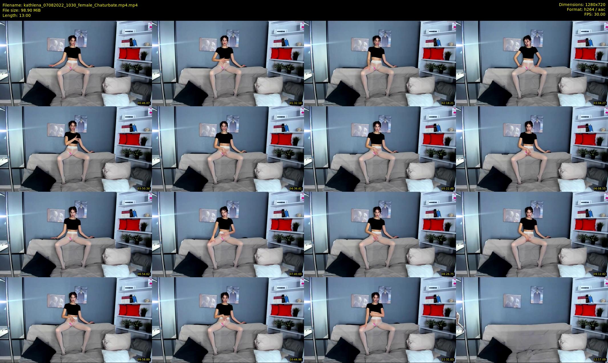 kathlena — 13 minute Chaturbate female cam show recording, 720p, Aug 7, 2022