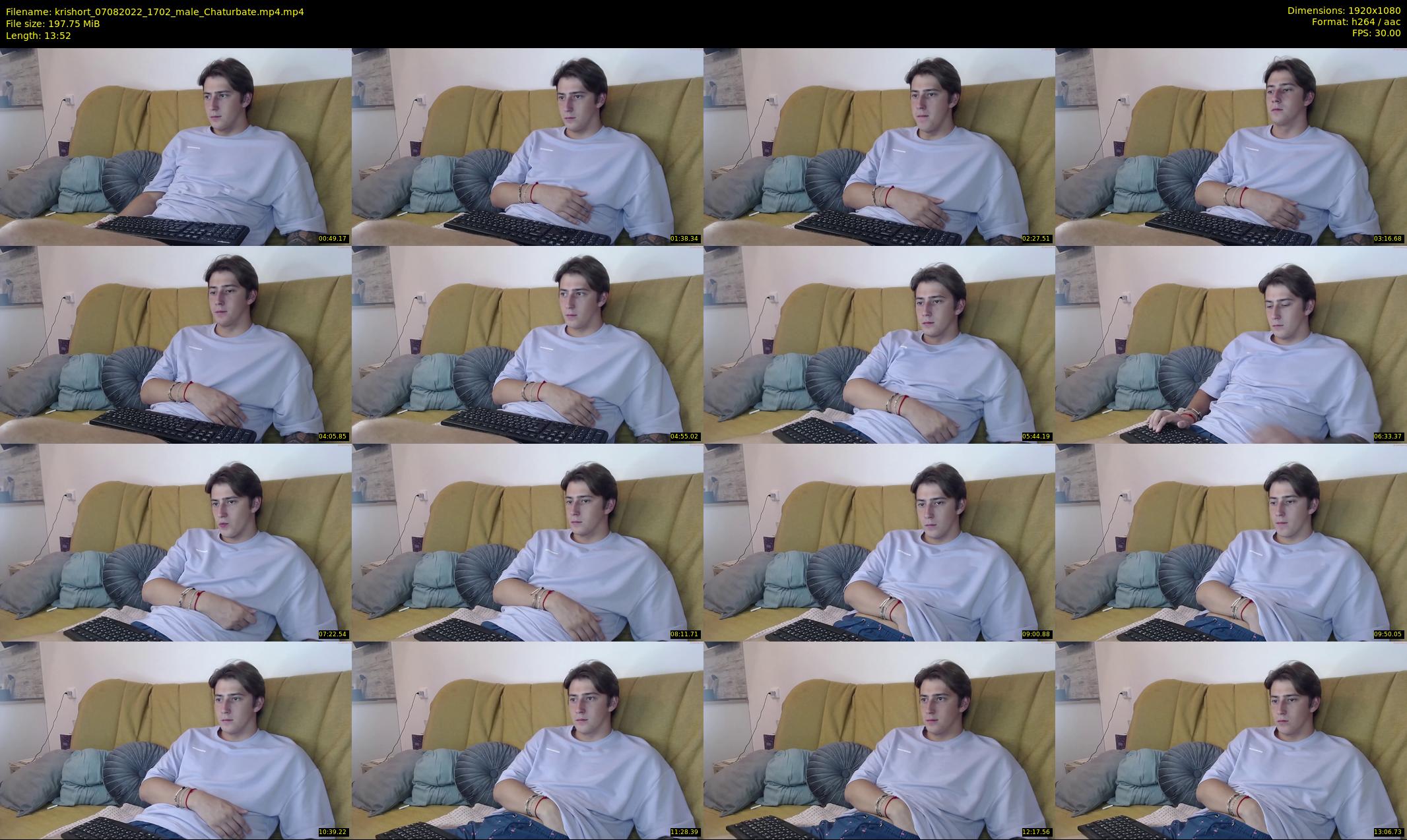 krishort — 14 minute Chaturbate male cam show recording, 1080p, Aug 7, 2022