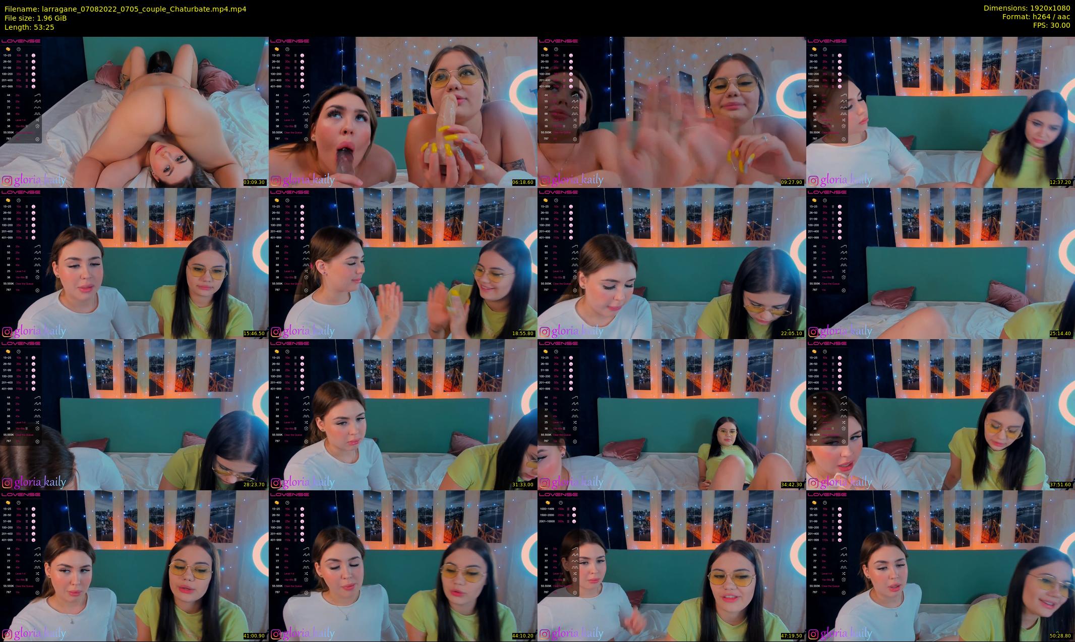 larragane — 54 minute Chaturbate couple cam show recording, 1080p, Aug 7, 2022