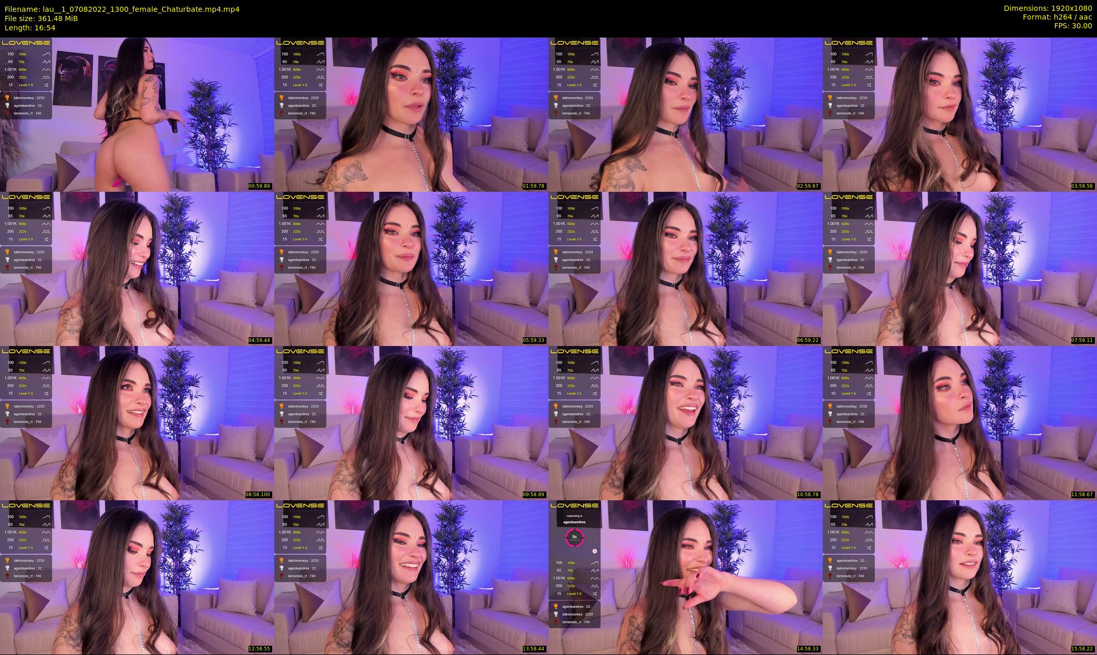 lau__1 — 17 minute Chaturbate female cam show recording, 1080p, Aug 7, 2022
