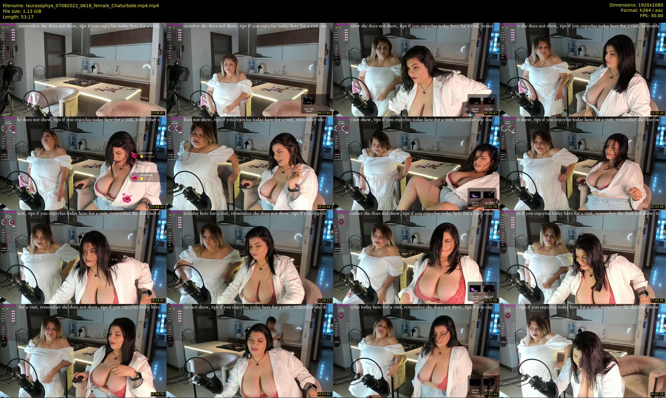 laurasophya — 54 minute Chaturbate female cam show recording, 1080p, Aug 7, 2022