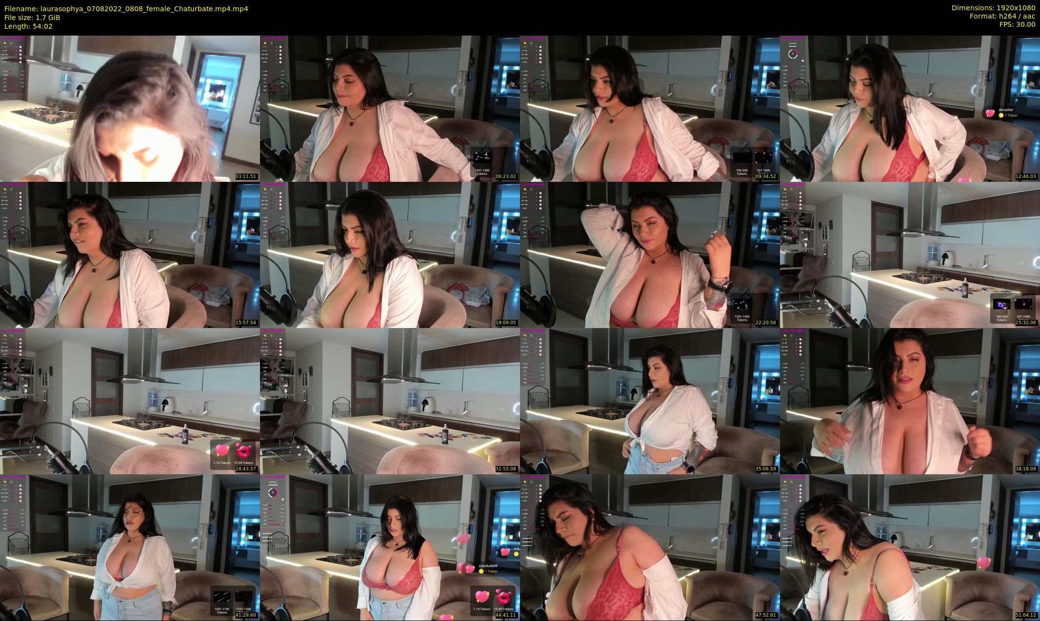 laurasophya — 55 minute Chaturbate female cam show recording, 1080p, Aug 7, 2022