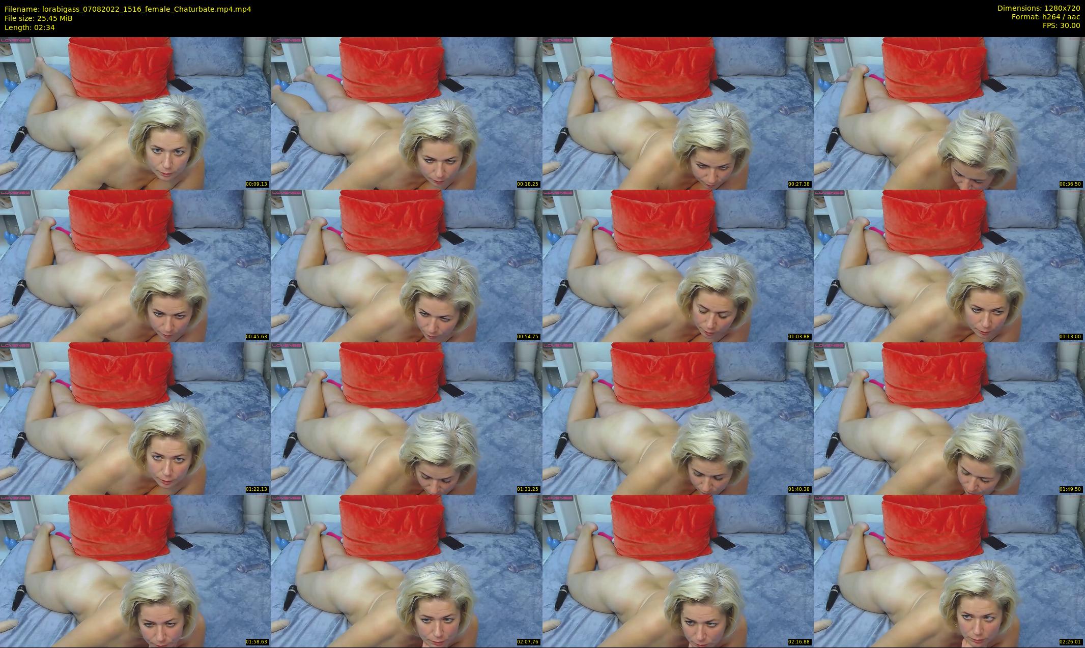 lorabigass — 3 minute Chaturbate female cam show recording, 720p, Aug 7, 2022