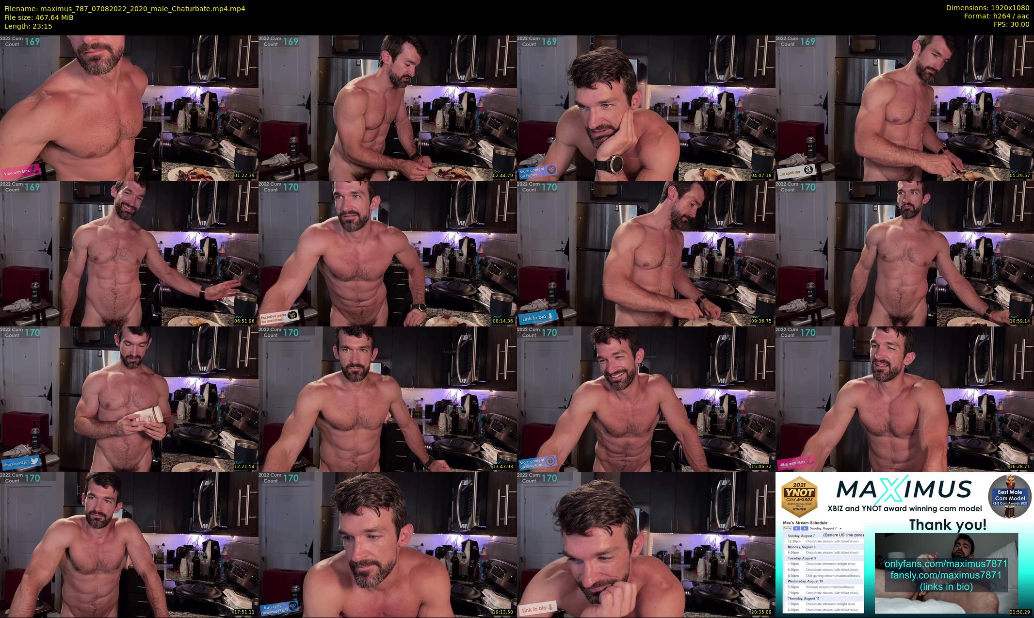 maximus_787 — 24 minute Chaturbate male cam show recording, 1080p, Aug 7, 2022