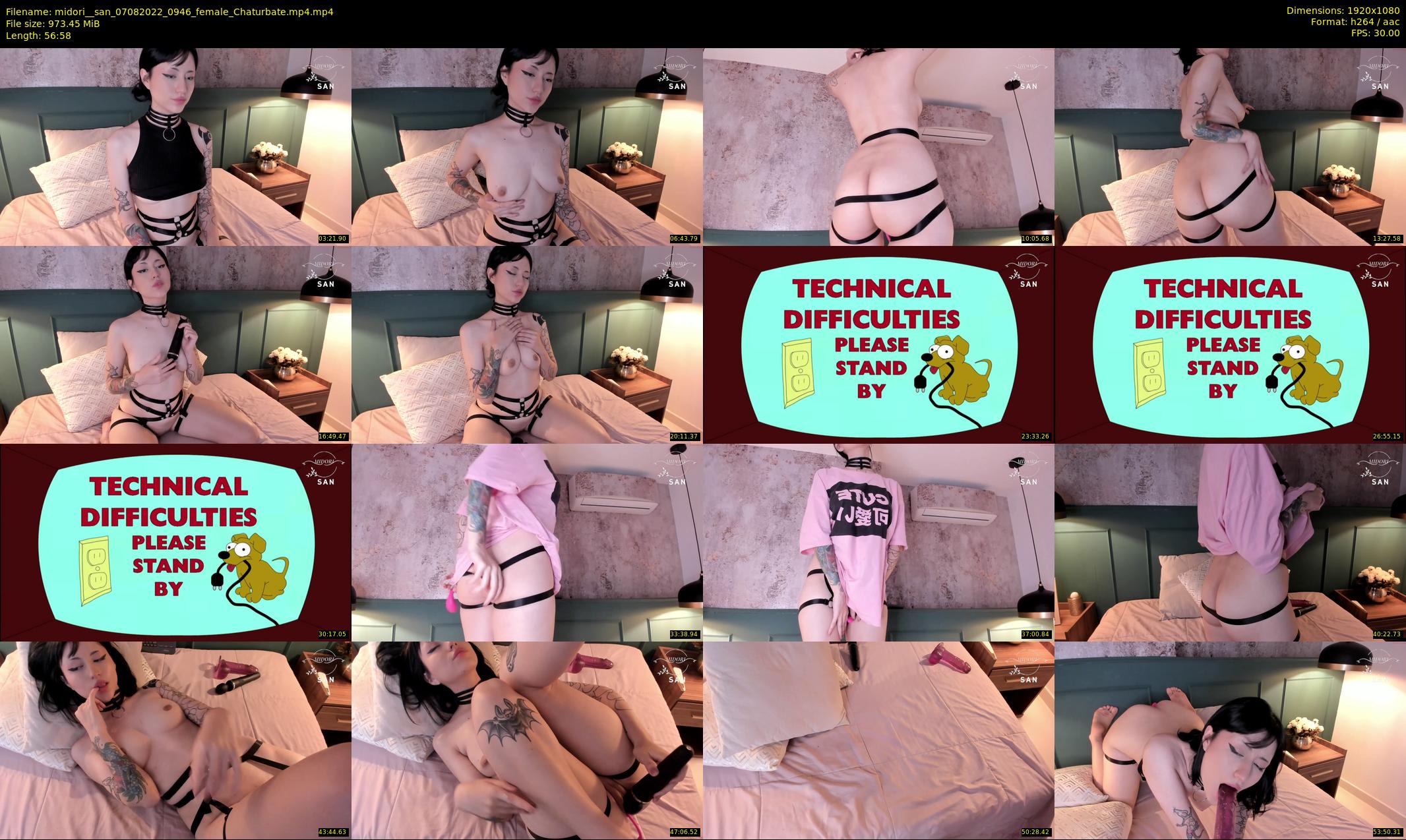 midori__san — 57 minute Chaturbate female cam show recording, 1080p, Aug 7, 2022