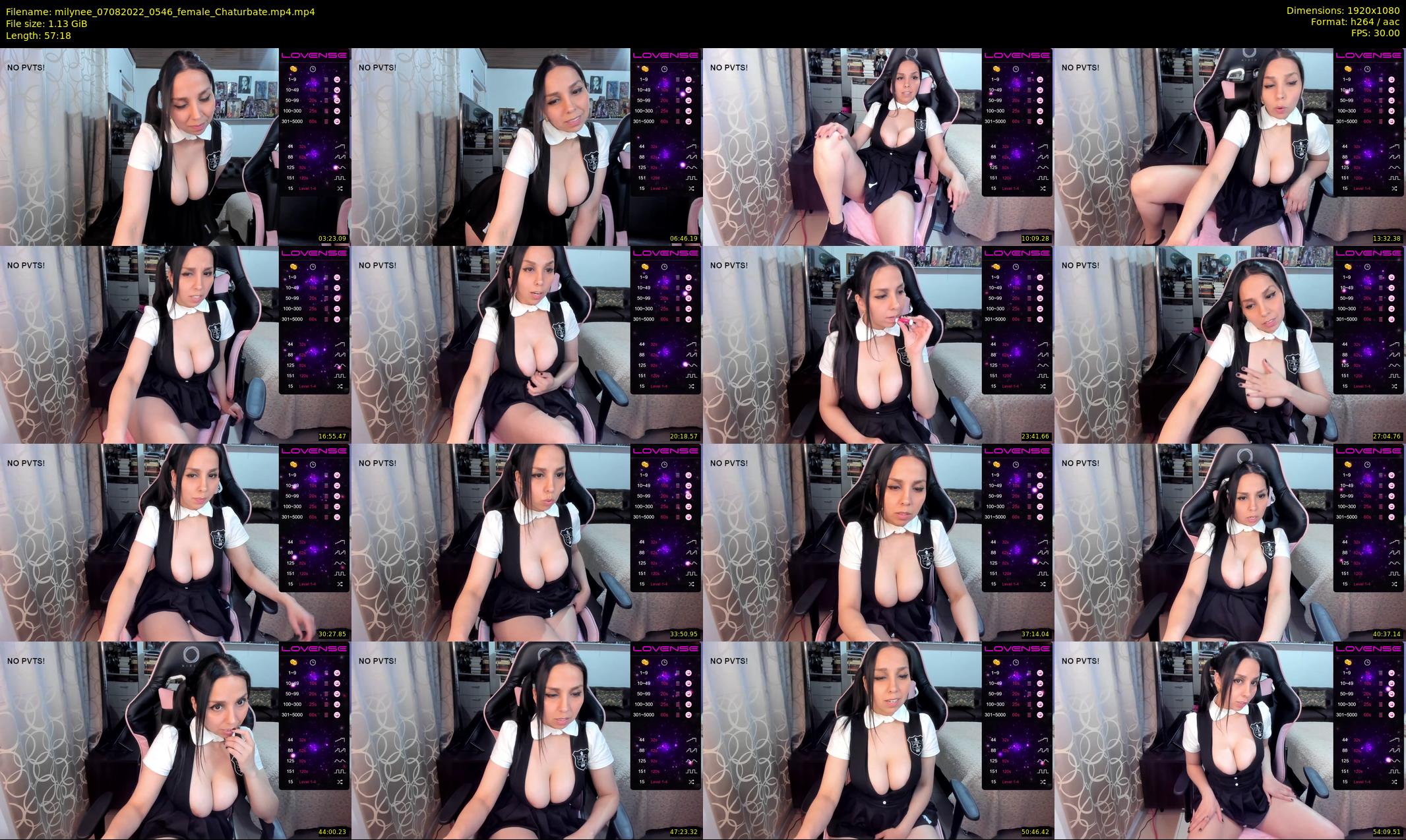 milynee — 58 minute Chaturbate female cam show recording, 1080p, Aug 7, 2022