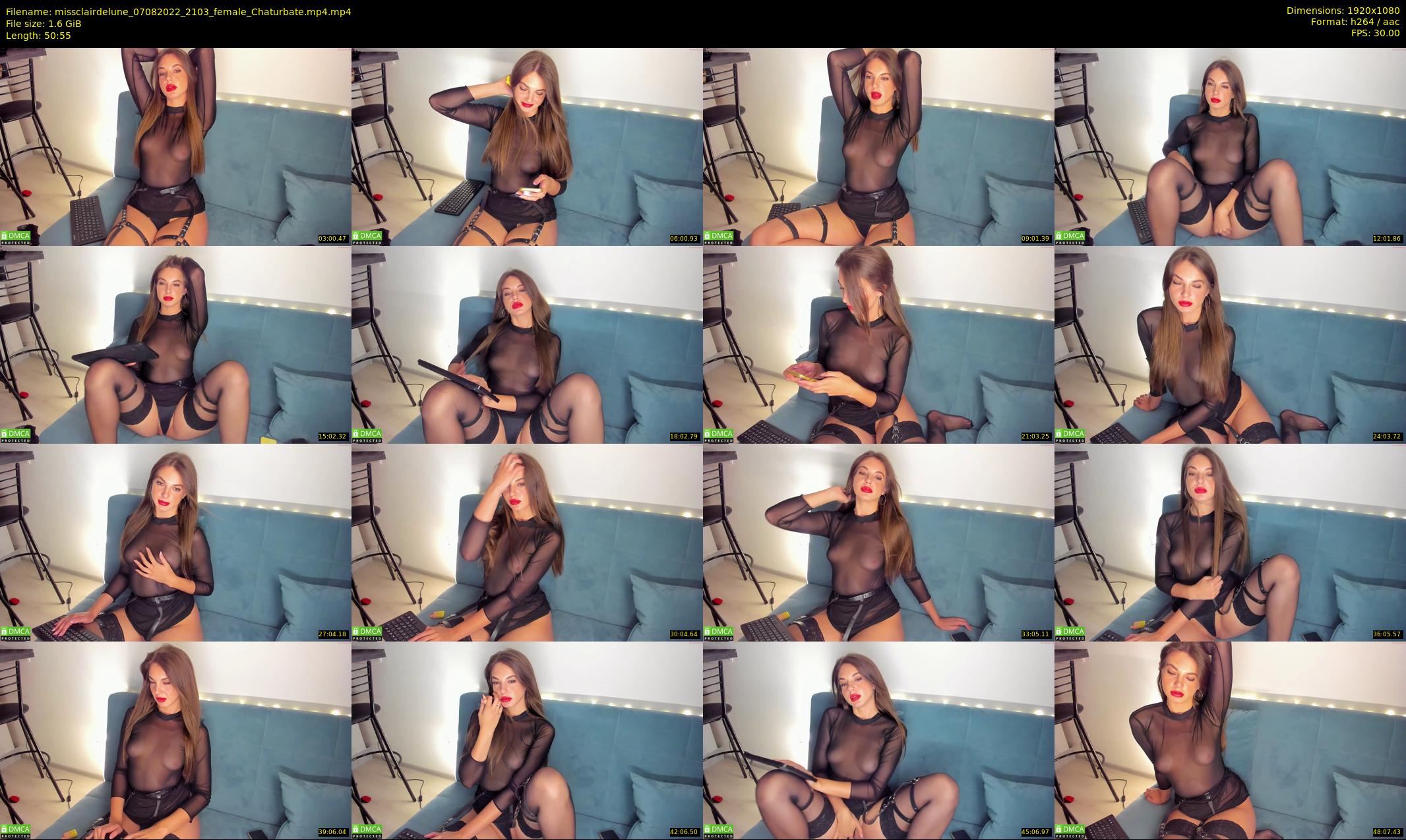 missclairdelune — 51 minute Chaturbate female cam show recording, 1080p, Aug 7, 2022
