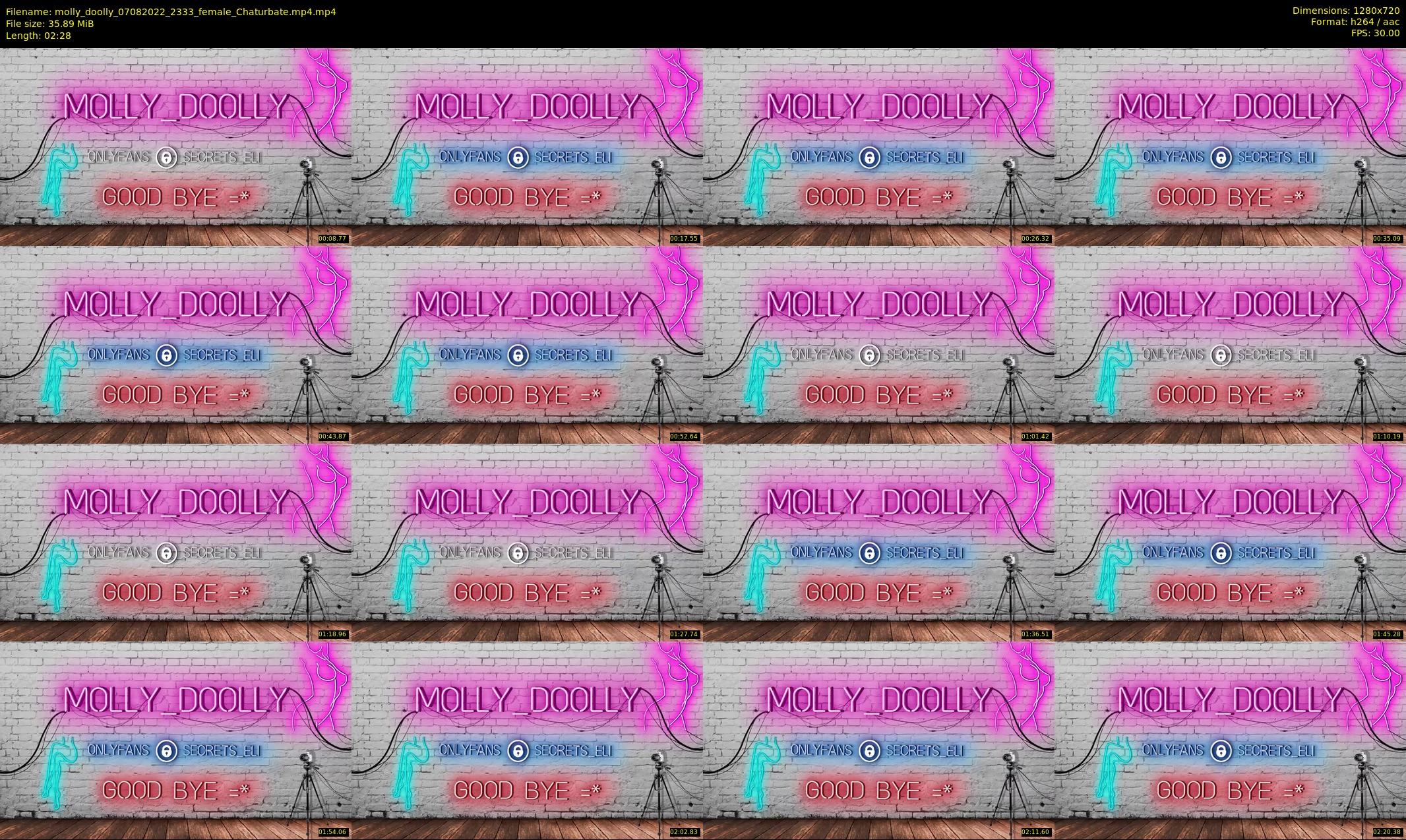 molly_doolly — 3 minute Chaturbate female cam show recording, 720p, Aug 7, 2022