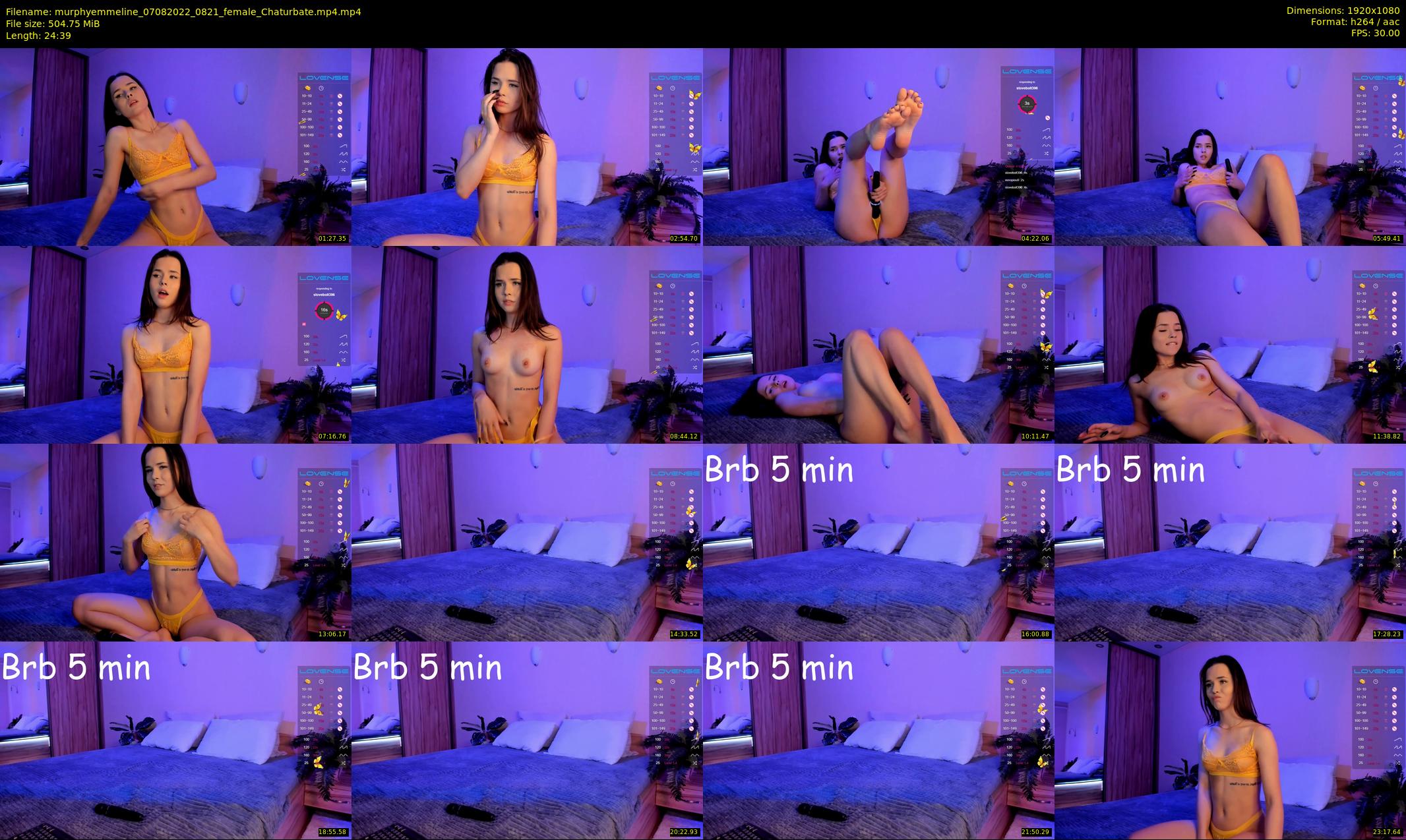 murphyemmeline — 25 minute Chaturbate female cam show recording, 1080p, Aug 7, 2022