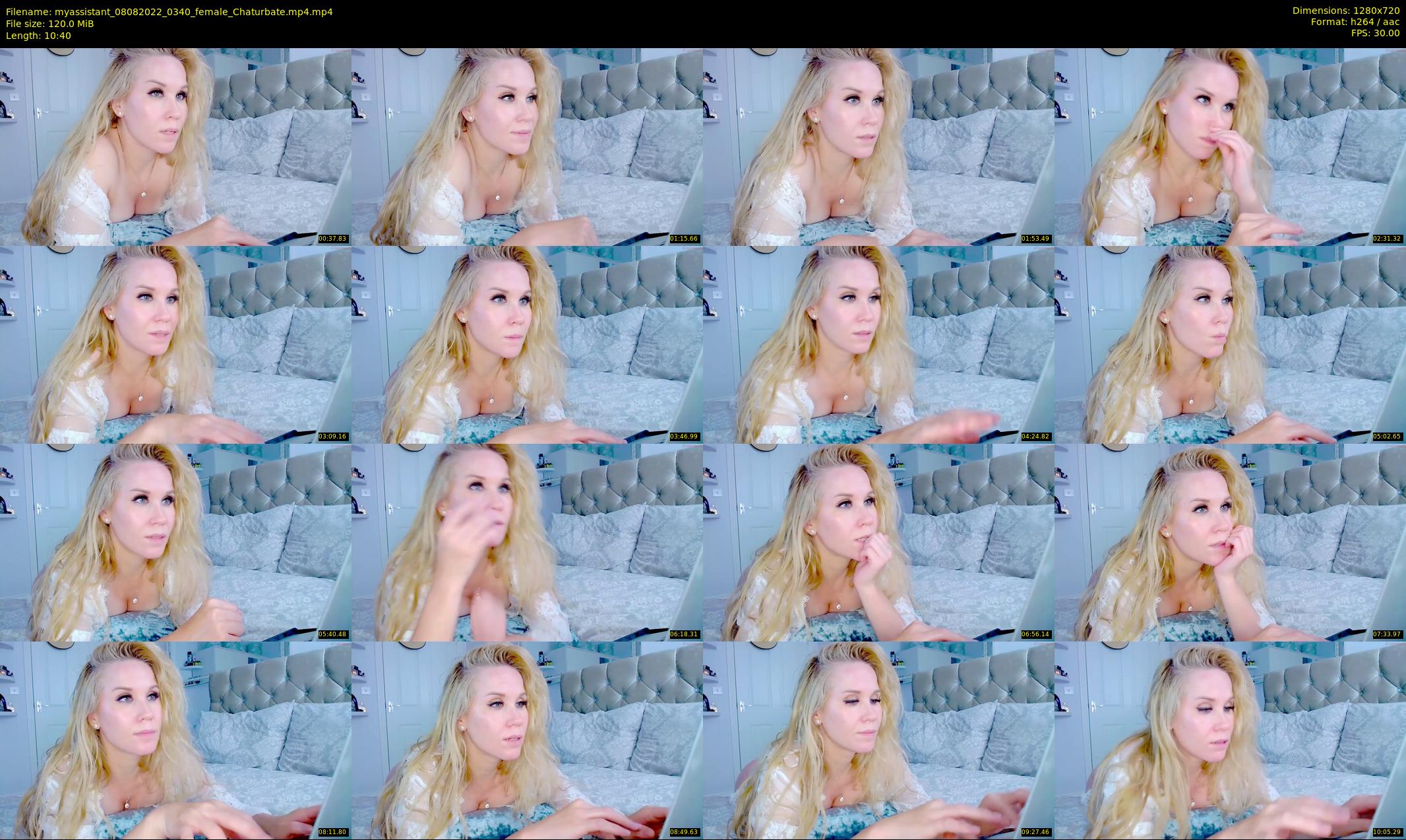 myassistant — 11 minute Chaturbate female cam show recording, 720p, Aug 8, 2022