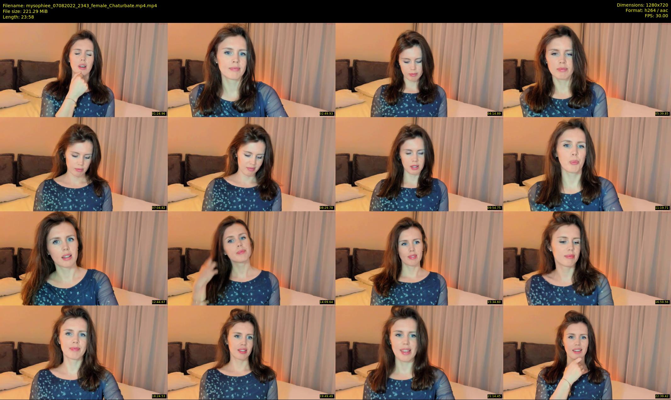 mysophiee — 24 minute Chaturbate female cam show recording, 720p, Aug 7, 2022