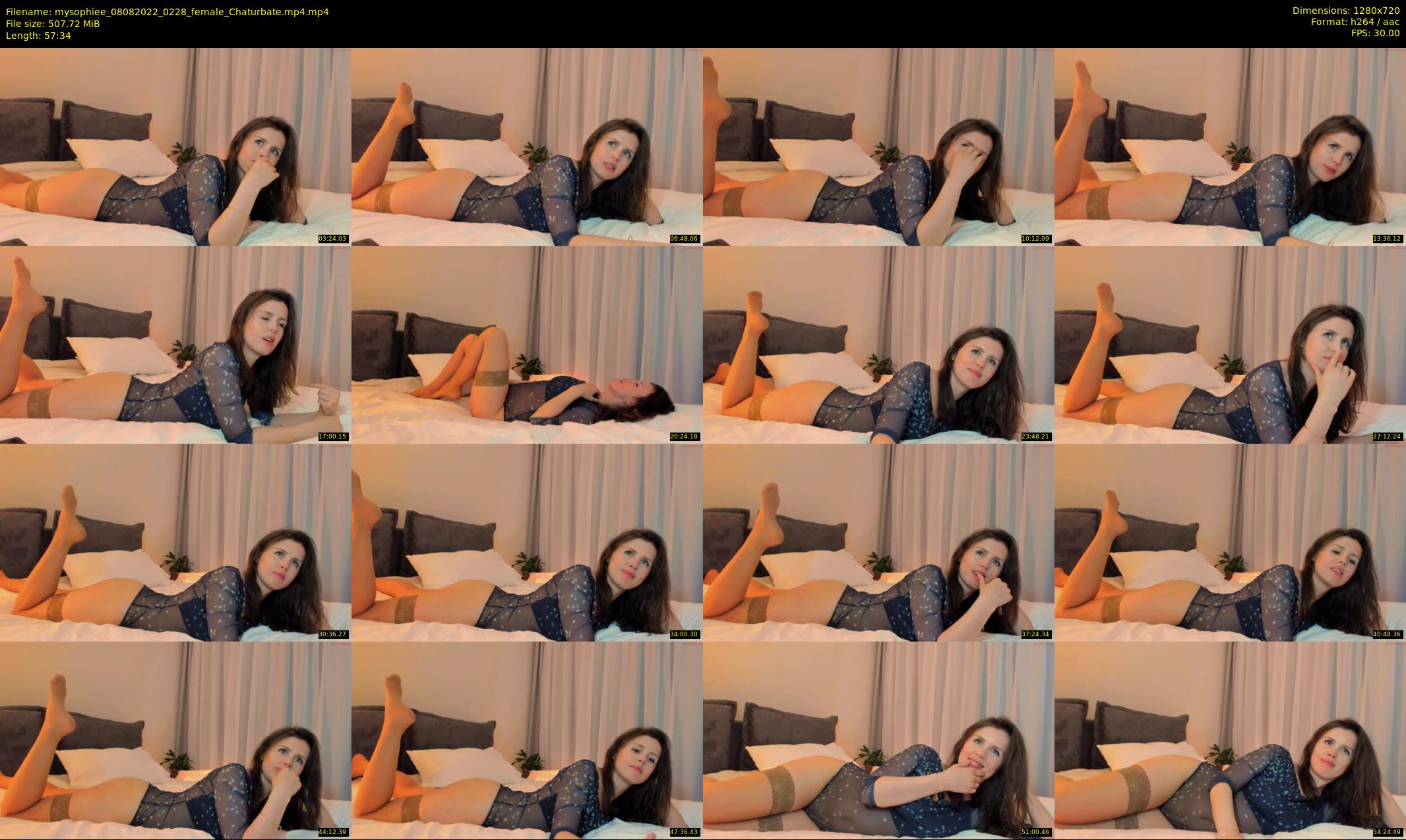 mysophiee — 58 minute Chaturbate female cam show recording, 720p, Aug 8, 2022