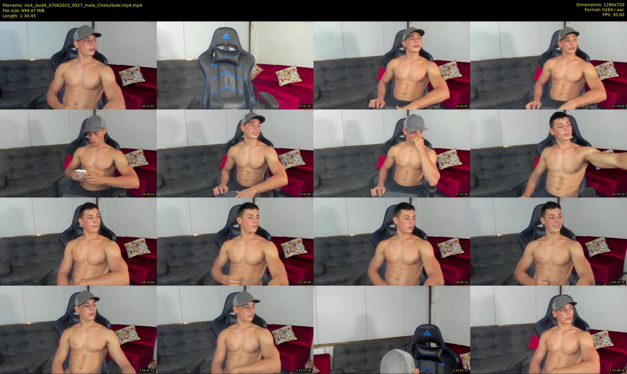 nick_zackk — 91 minute Chaturbate male cam show recording, 720p, Aug 7, 2022