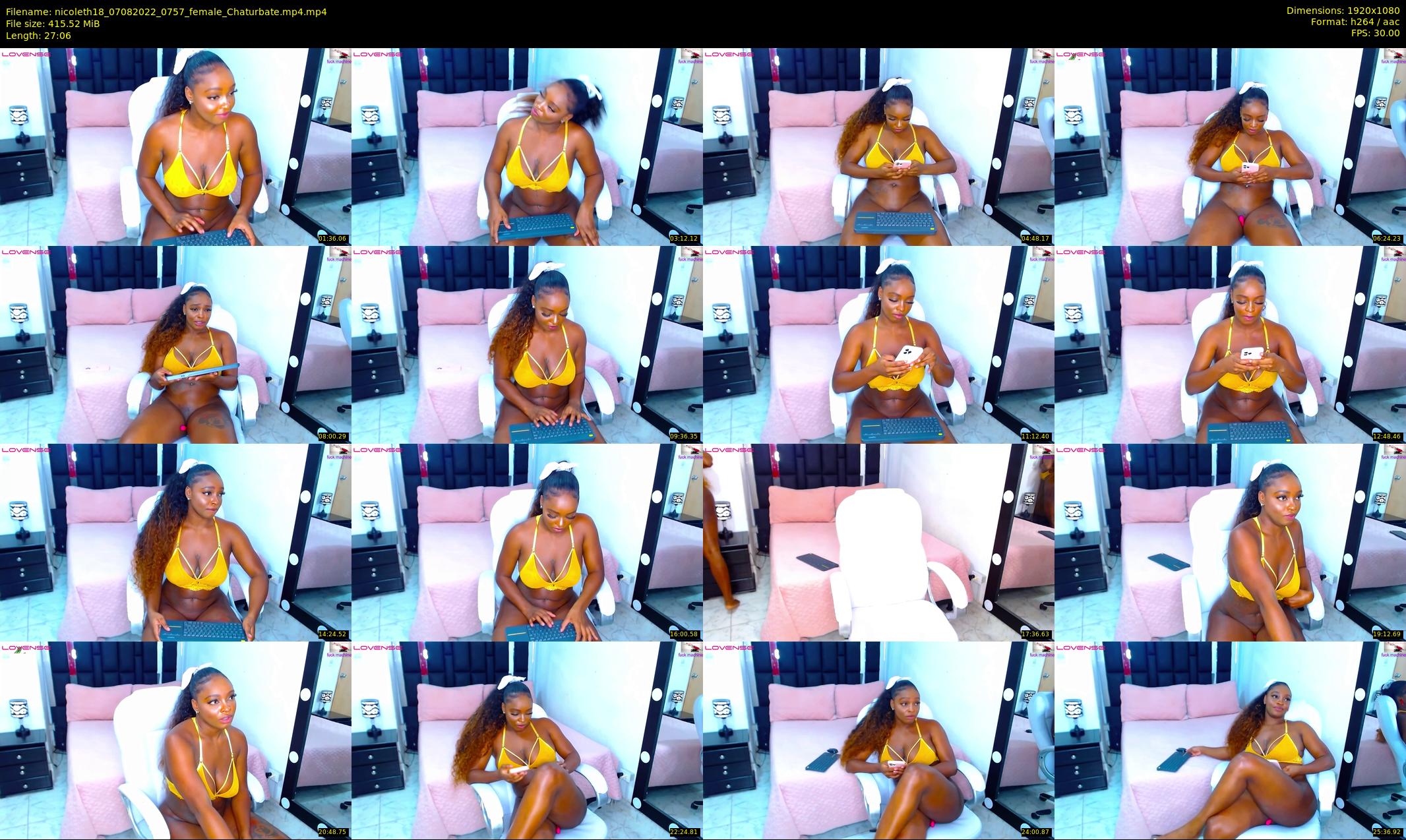 nicoleth18 — 28 minute Chaturbate female cam show recording, 1080p, Aug 7, 2022