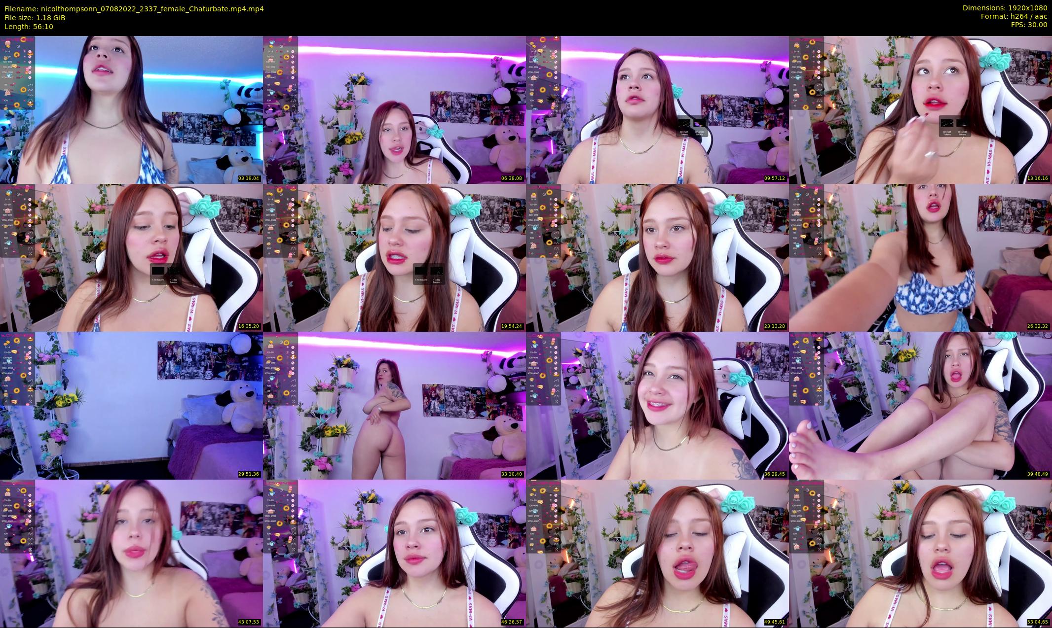nicolthompsonn — 57 minute Chaturbate female cam show recording, 1080p, Aug 7, 2022