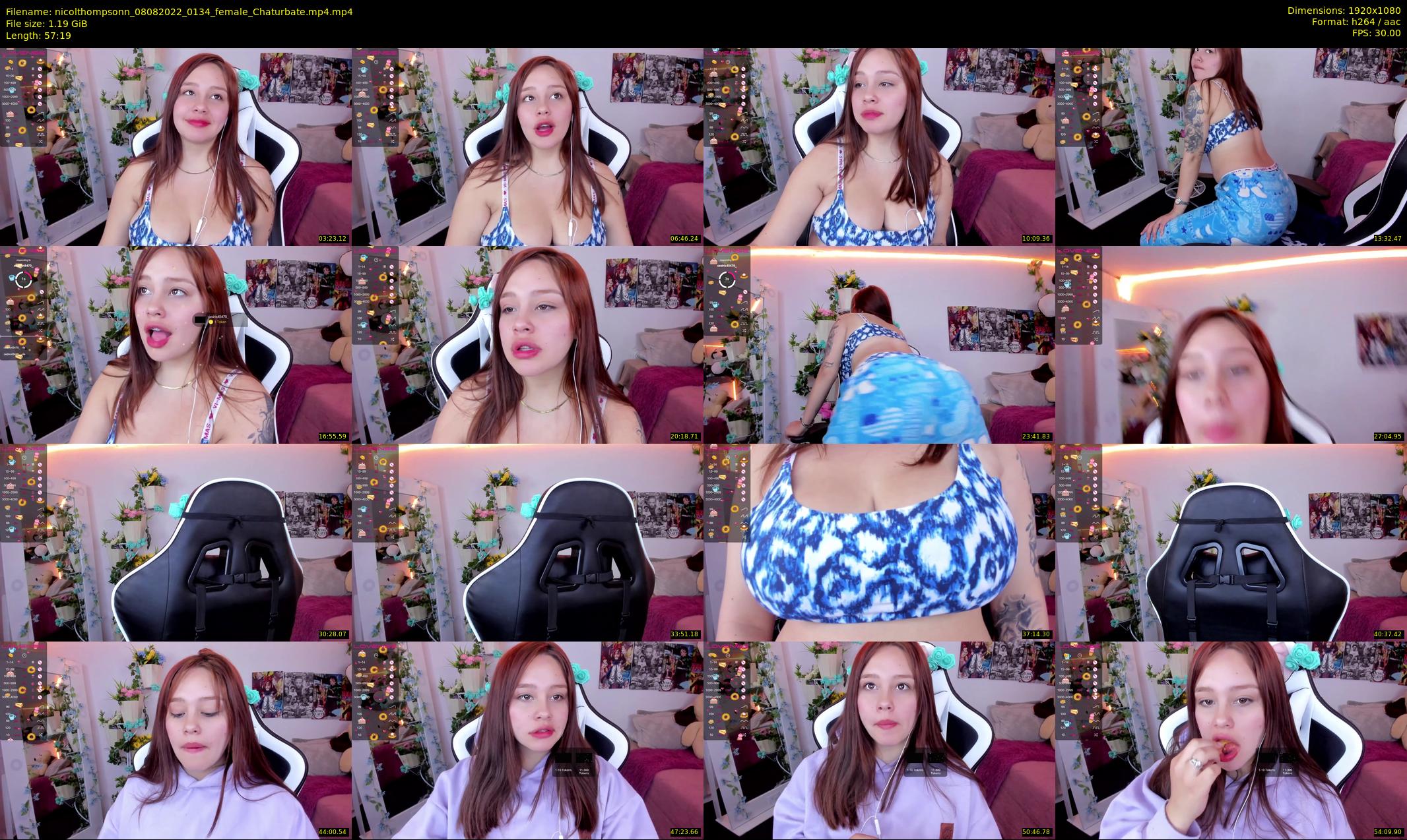 nicolthompsonn — 58 minute Chaturbate female cam show recording, 1080p, Aug 8, 2022