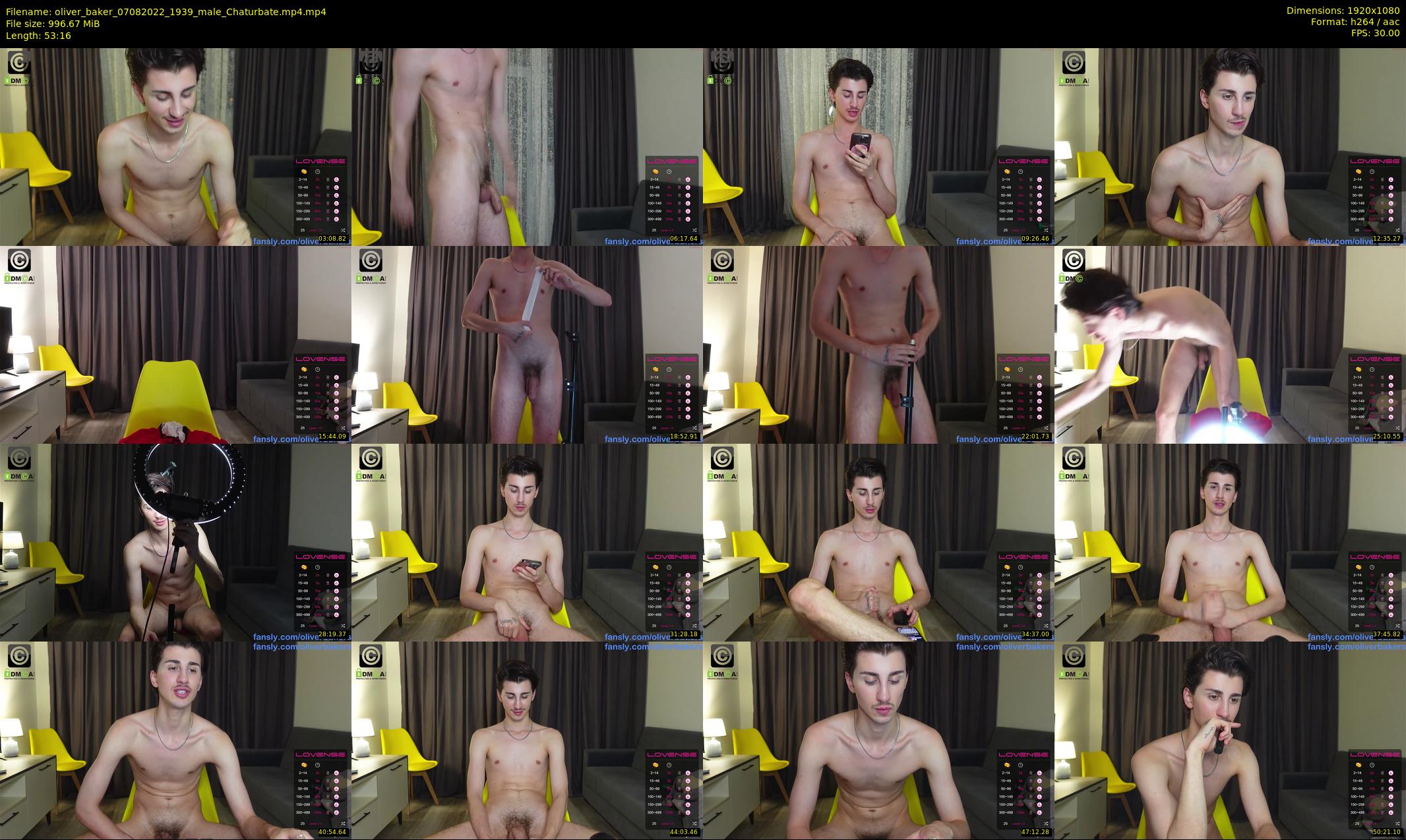 oliver_baker — 54 minute Chaturbate male cam show recording, 1080p, Aug 7, 2022