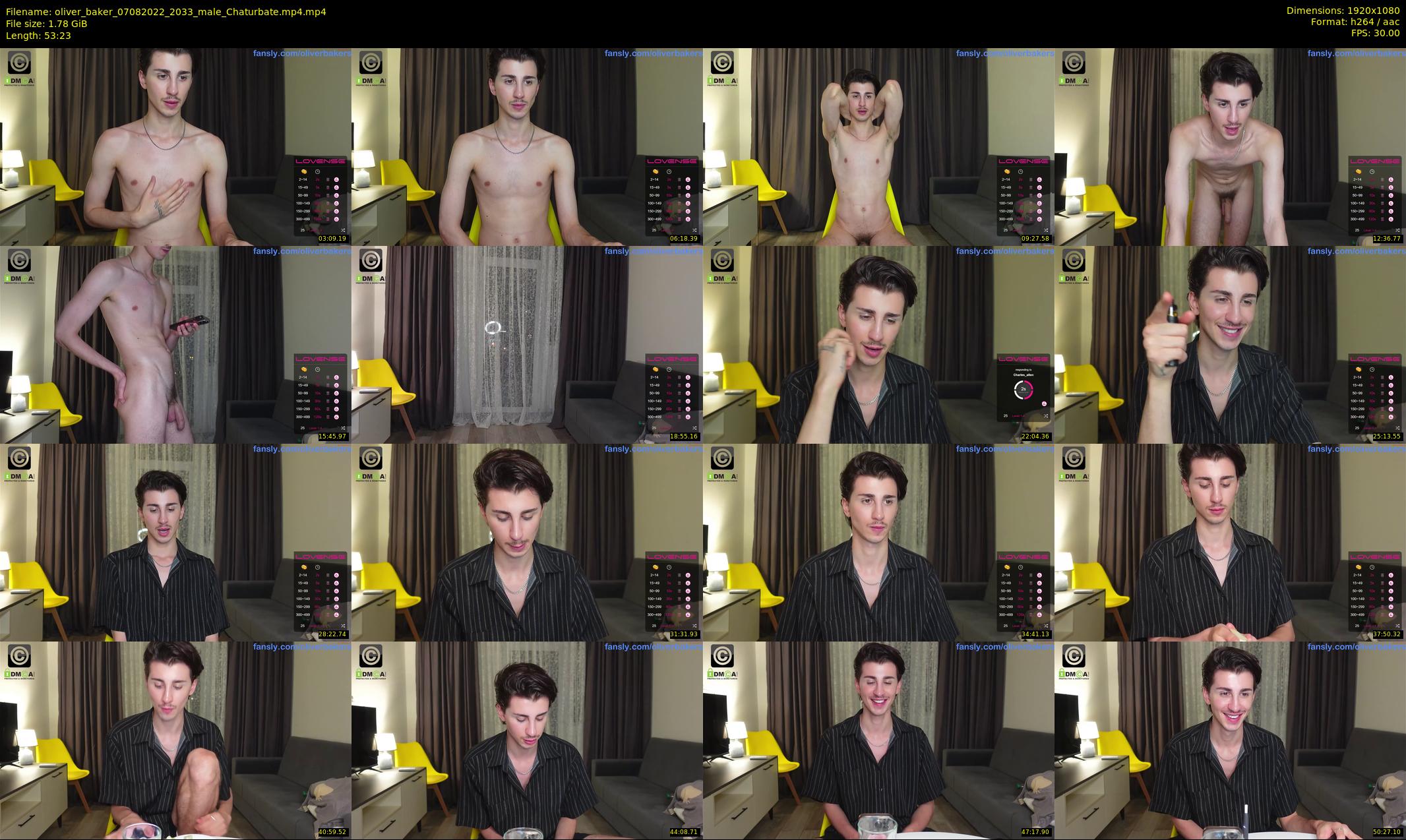 oliver_baker — 54 minute Chaturbate male cam show recording, 1080p, Aug 7, 2022