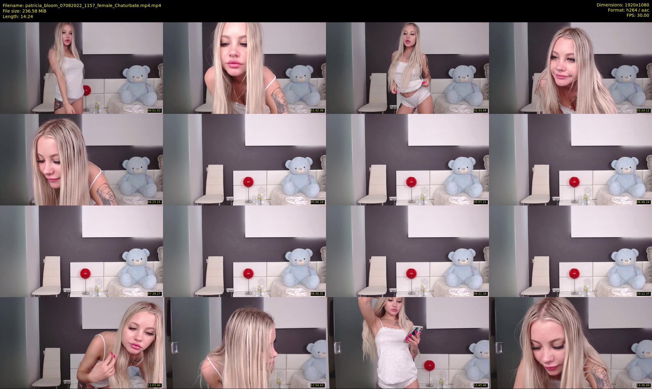 patricia_bloom — 15 minute Chaturbate female cam show recording, 1080p, Aug 7, 2022