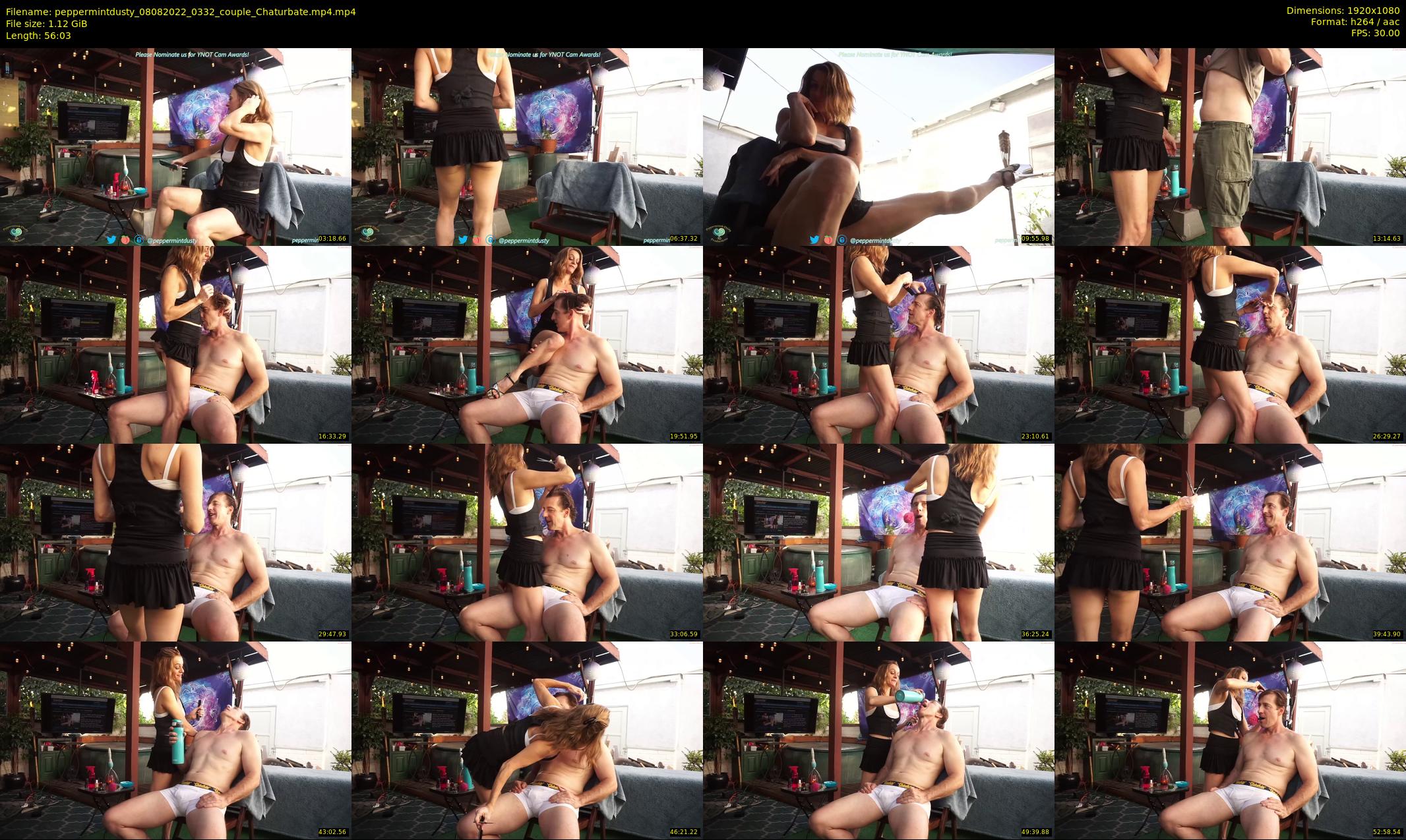 peppermintdusty — 57 minute Chaturbate couple cam show recording, 1080p, Aug 8, 2022