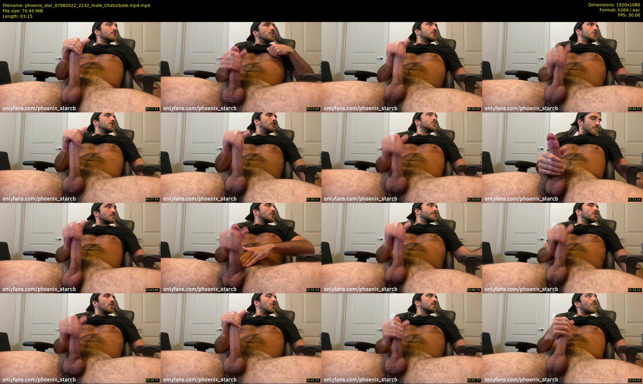 phoenix_star — 4 minute Chaturbate male cam show recording, 1080p, Aug 7, 2022