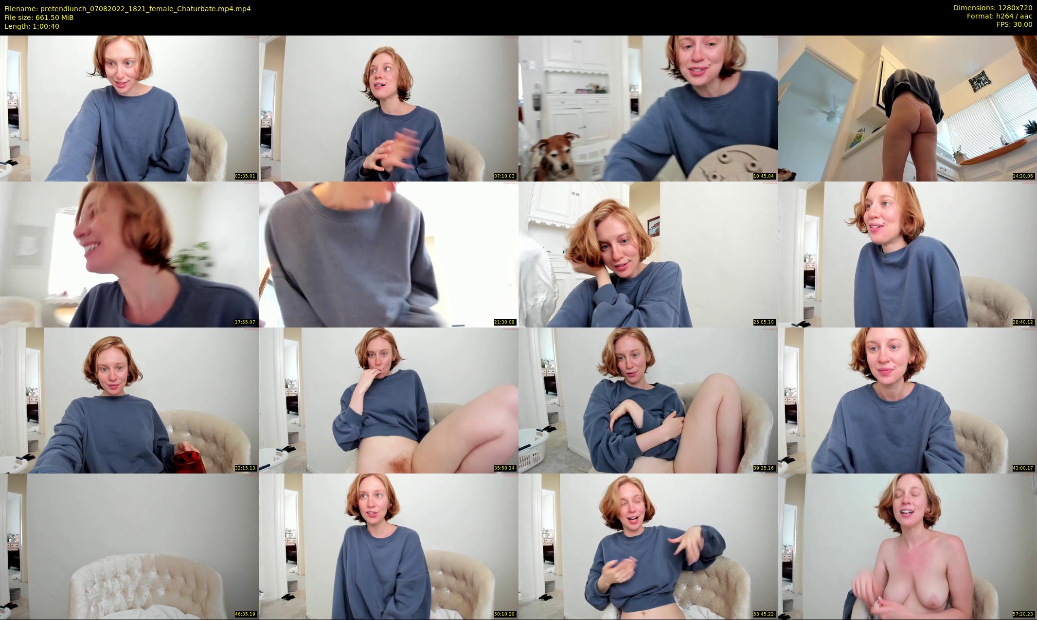 pretendlunch — 61 minute Chaturbate couple cam show recording, 720p, Aug 7, 2022