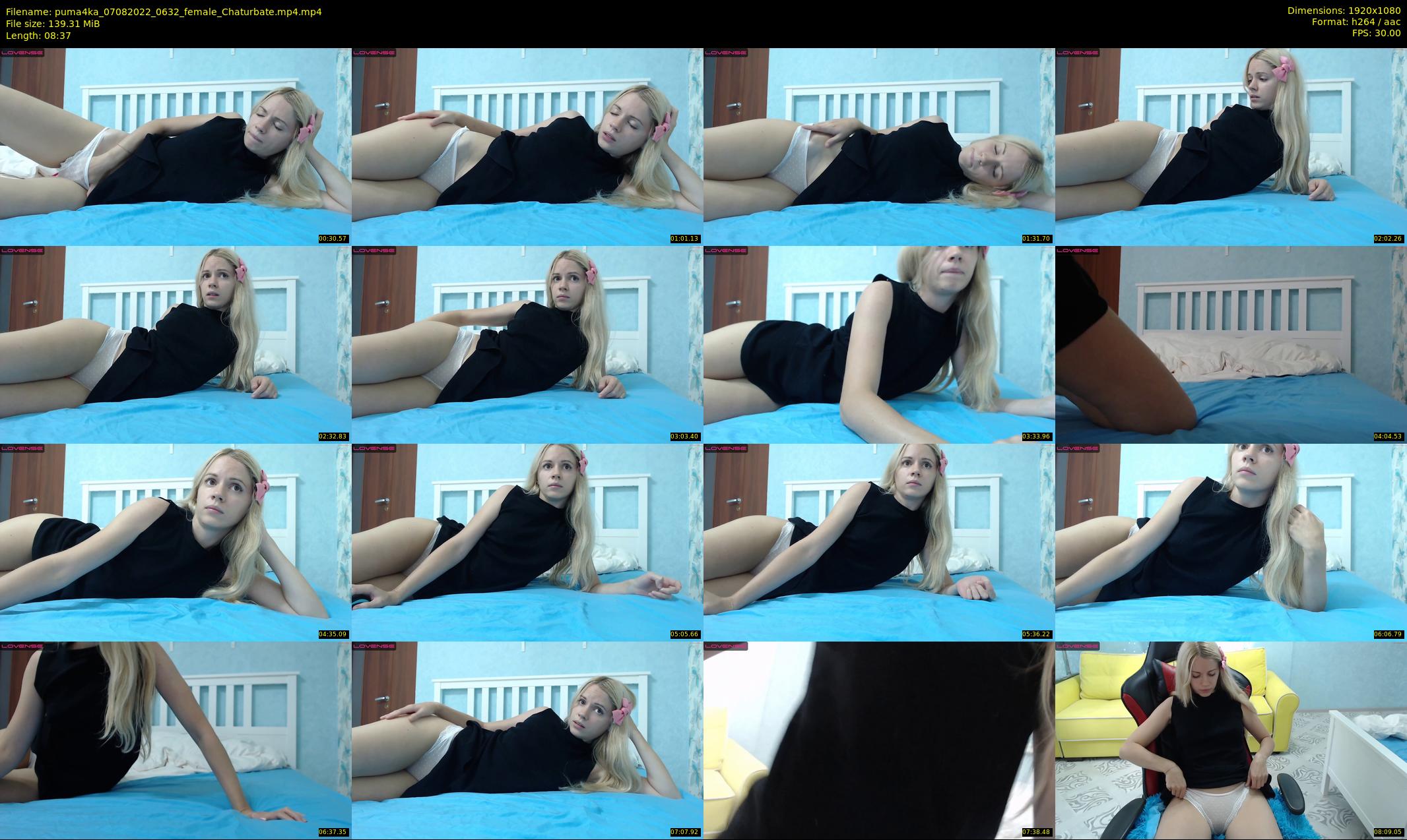 puma4ka — 9 minute Chaturbate female cam show recording, 1080p, Aug 7, 2022