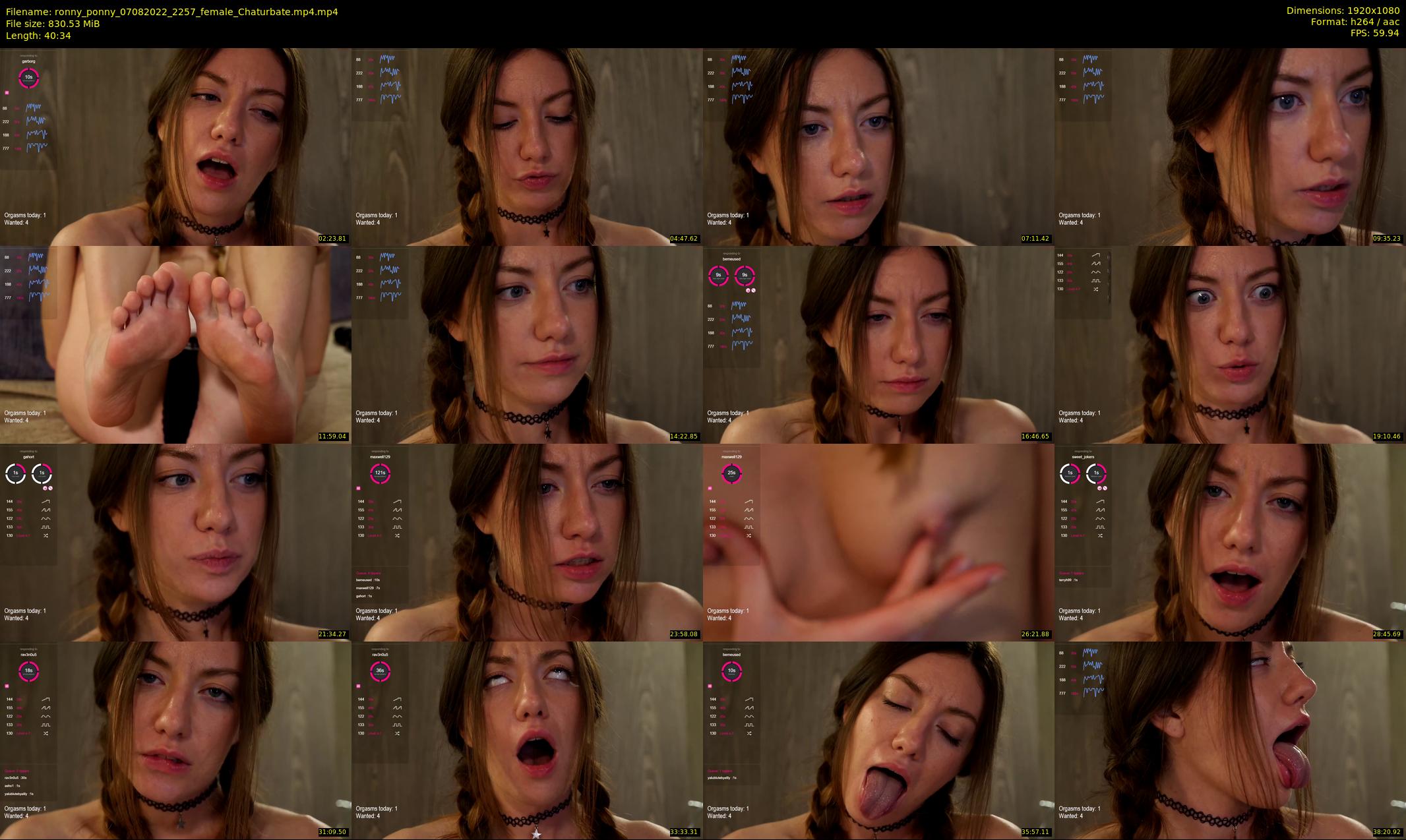 ronny_ponny — 41 minute Chaturbate female cam show recording, 1080p, Aug 7, 2022