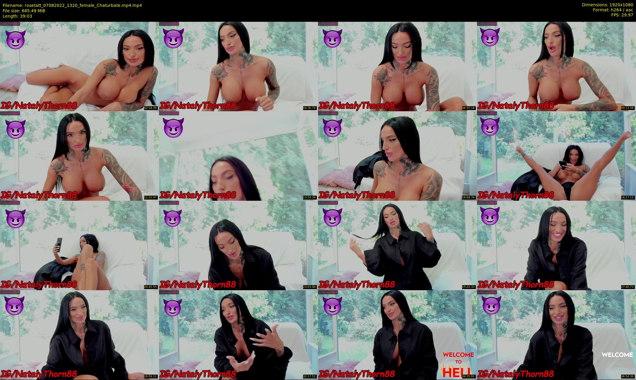 rosetatt — 40 minute Chaturbate female cam show recording, 1080p, Aug 7, 2022