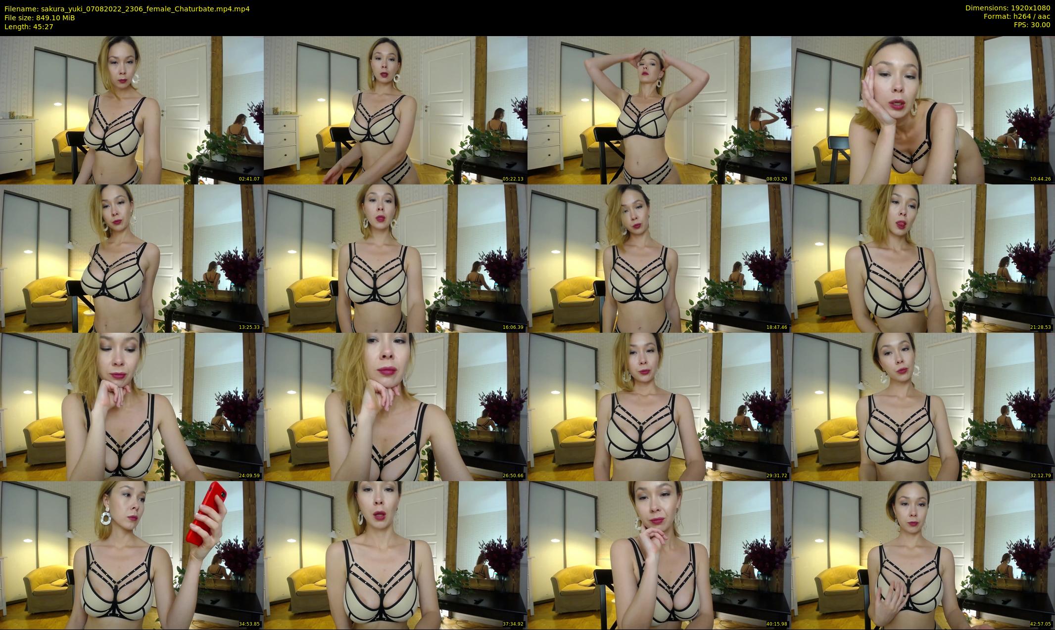 sakura_yuki — 46 minute Chaturbate female cam show recording, 1080p, Aug 7, 2022