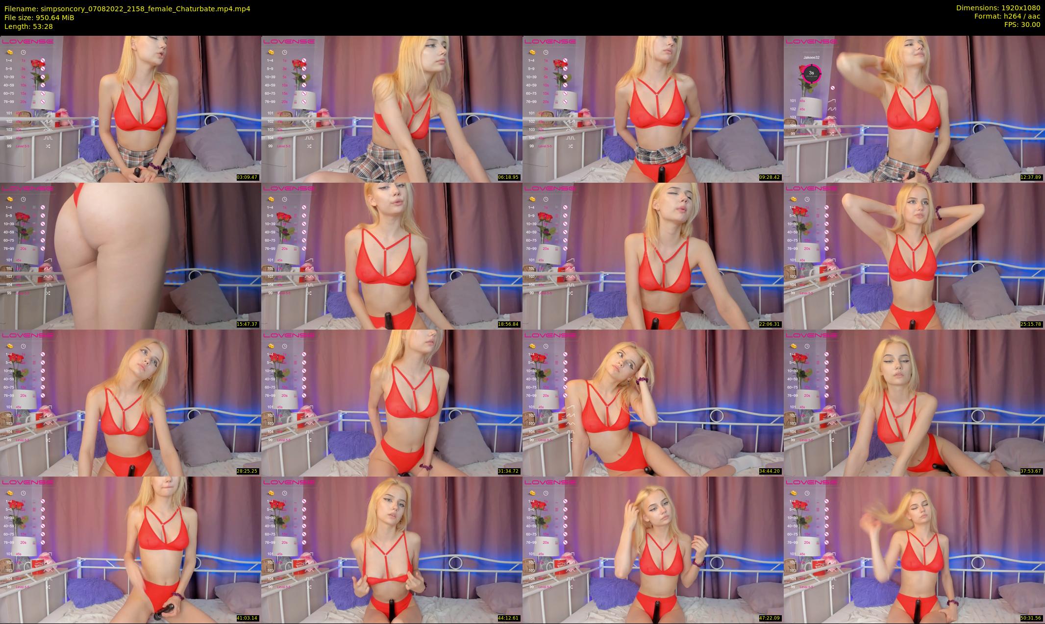 simpsoncory — 54 minute Chaturbate female cam show recording, 1080p, Aug 7, 2022