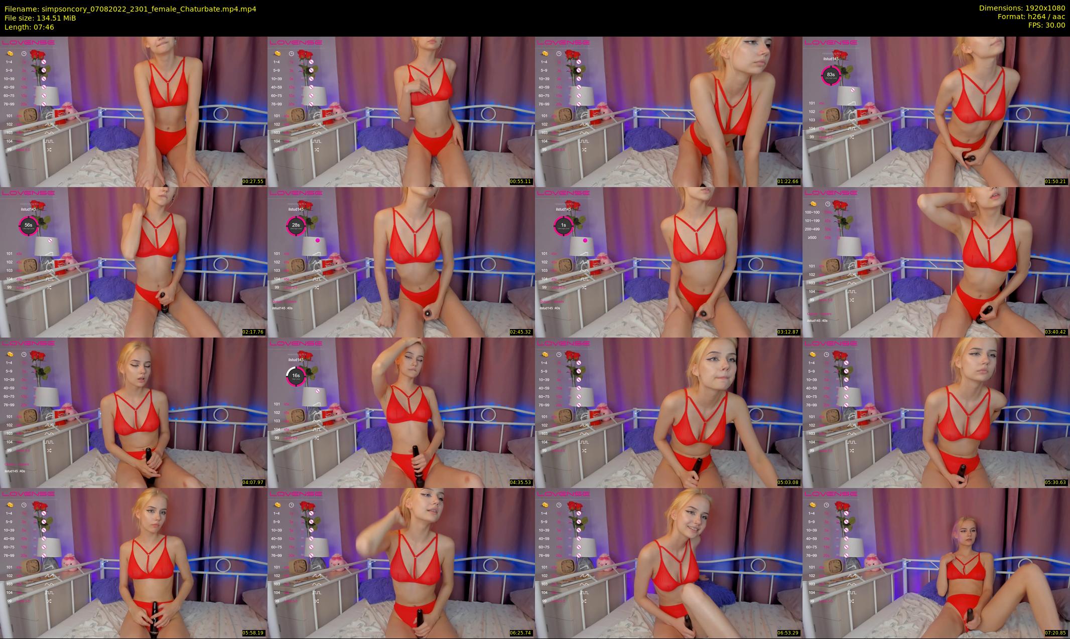 simpsoncory — 8 minute Chaturbate female cam show recording, 1080p, Aug 7, 2022