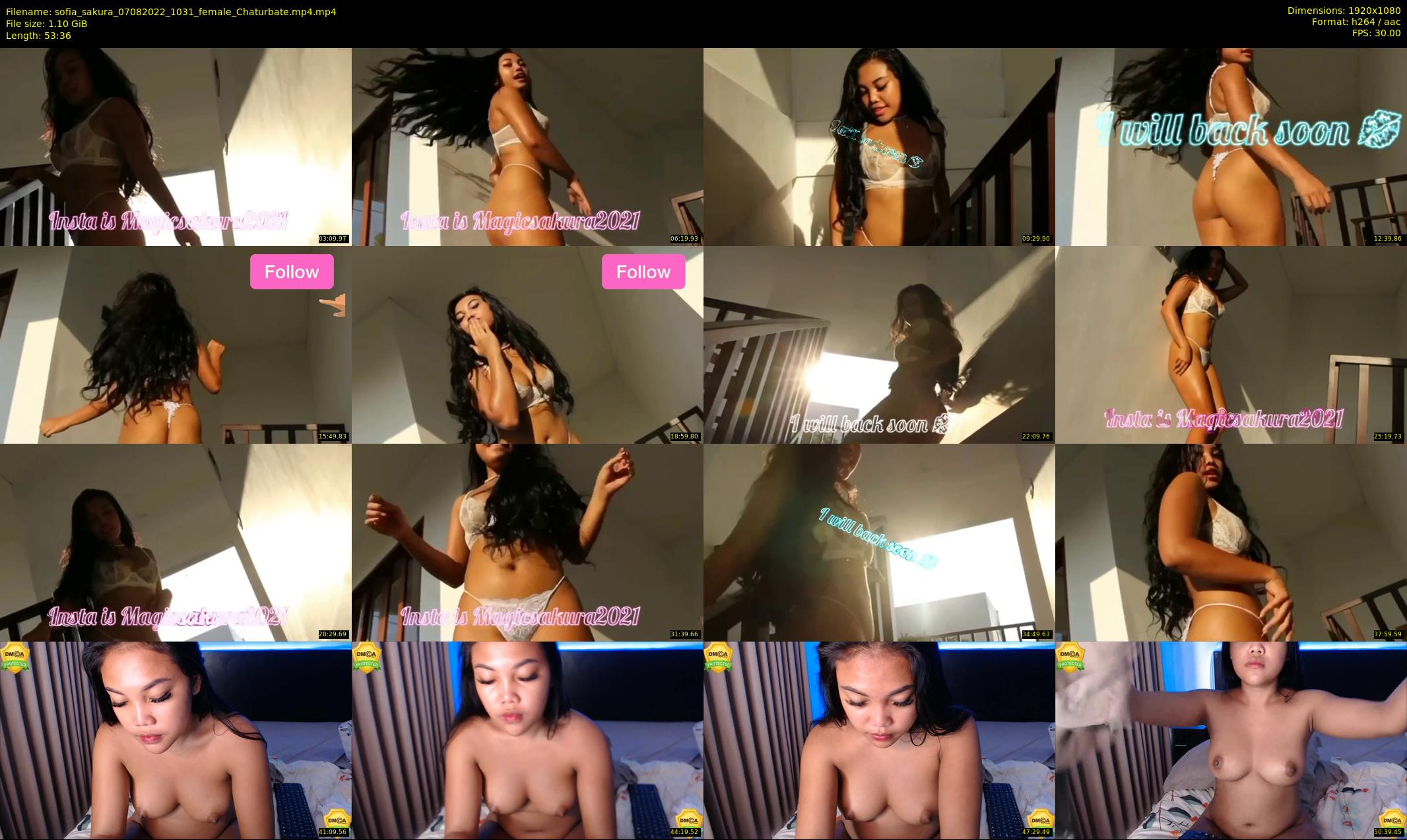 sofia_sakura — 54 minute Chaturbate female cam show recording, 1080p, Aug 7, 2022
