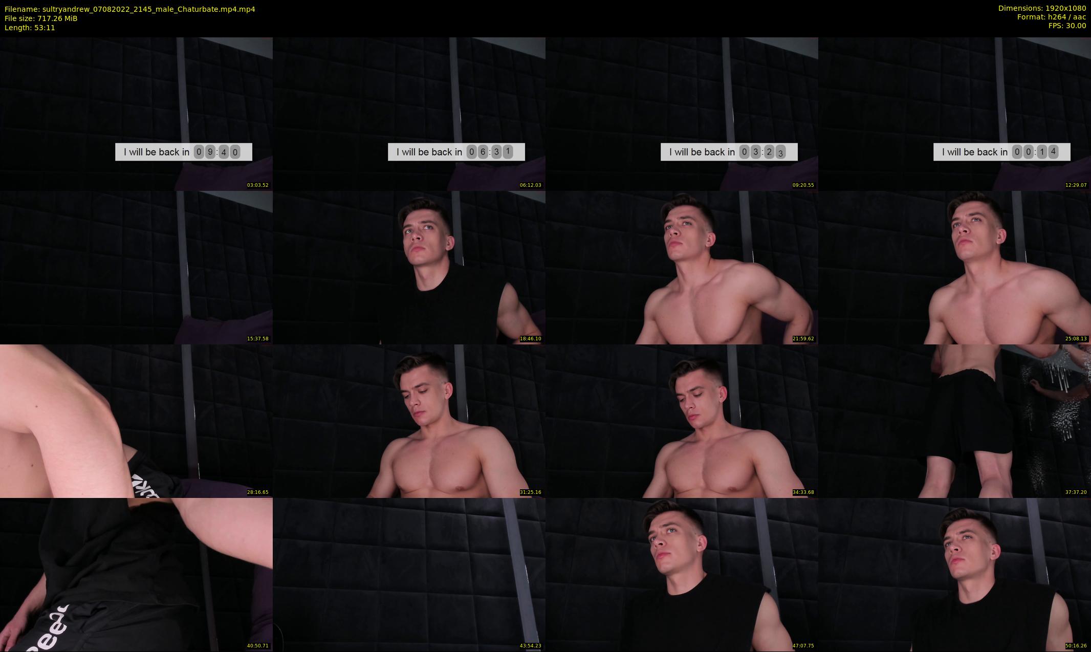 sultryandrew — 54 minute Chaturbate male cam show recording, 1080p, Aug 7, 2022