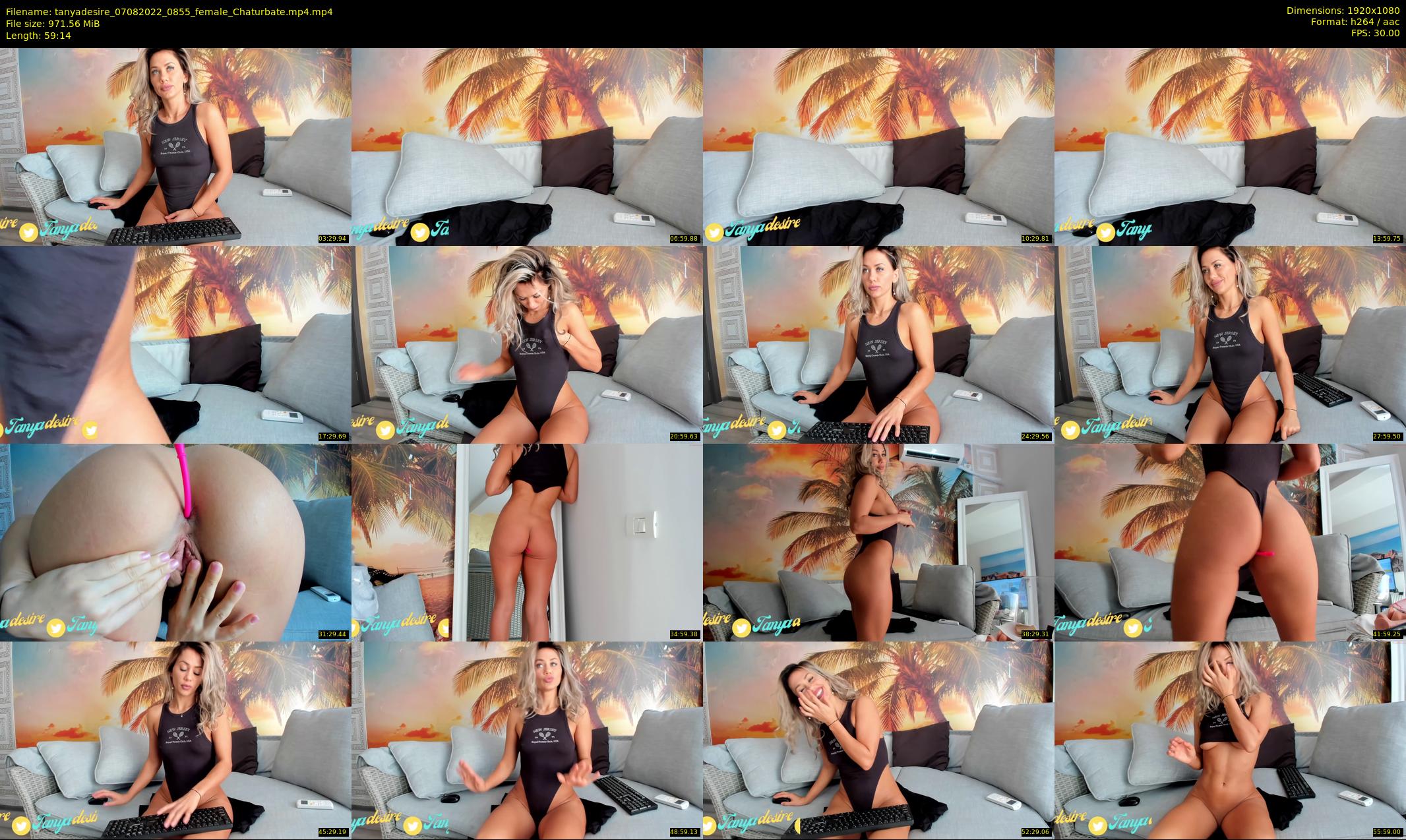 tanyadesire — 60 minute Chaturbate female cam show recording, 1080p, Aug 7, 2022