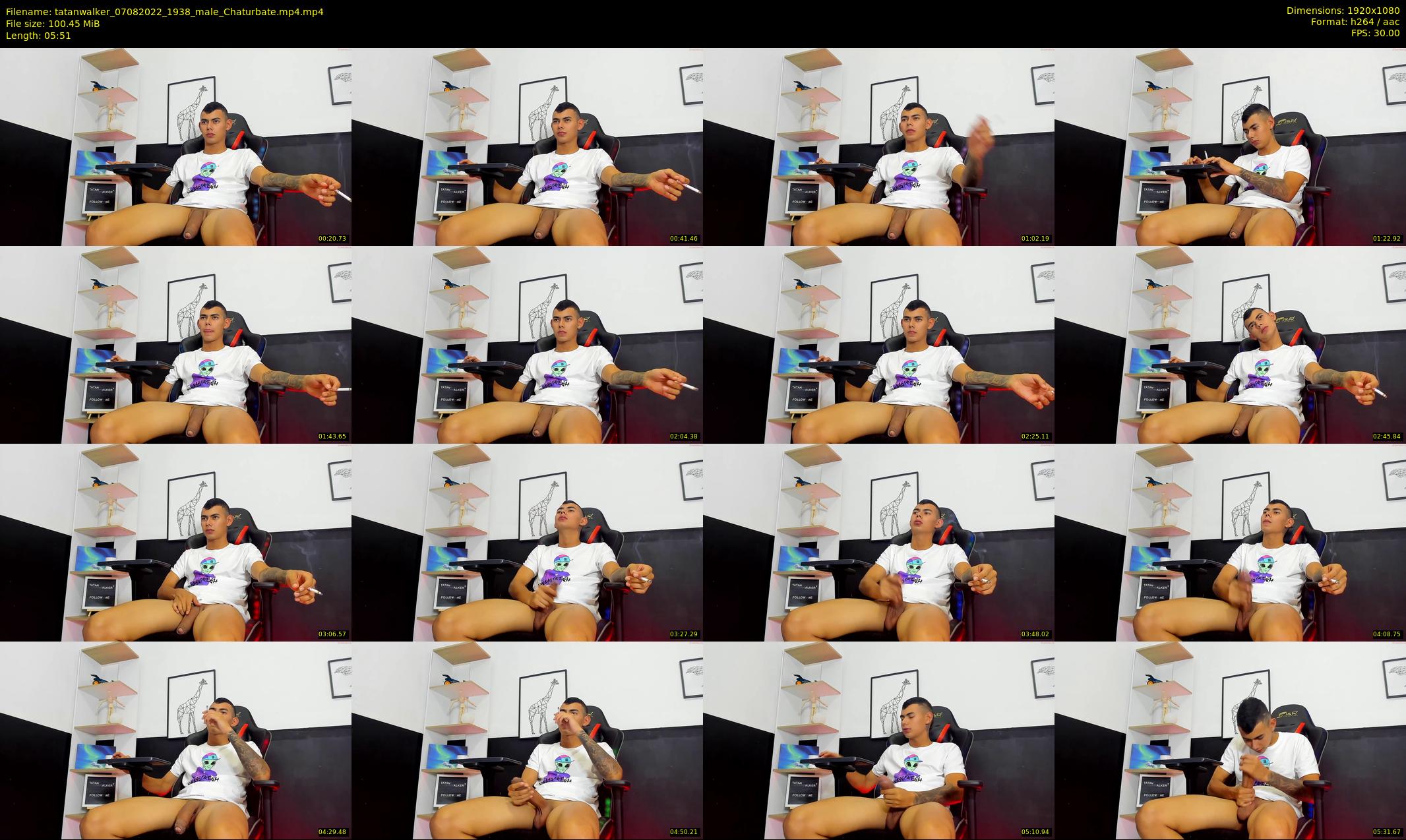 tatanwalker — 6 minute Chaturbate male cam show recording, 1080p, Aug 7, 2022