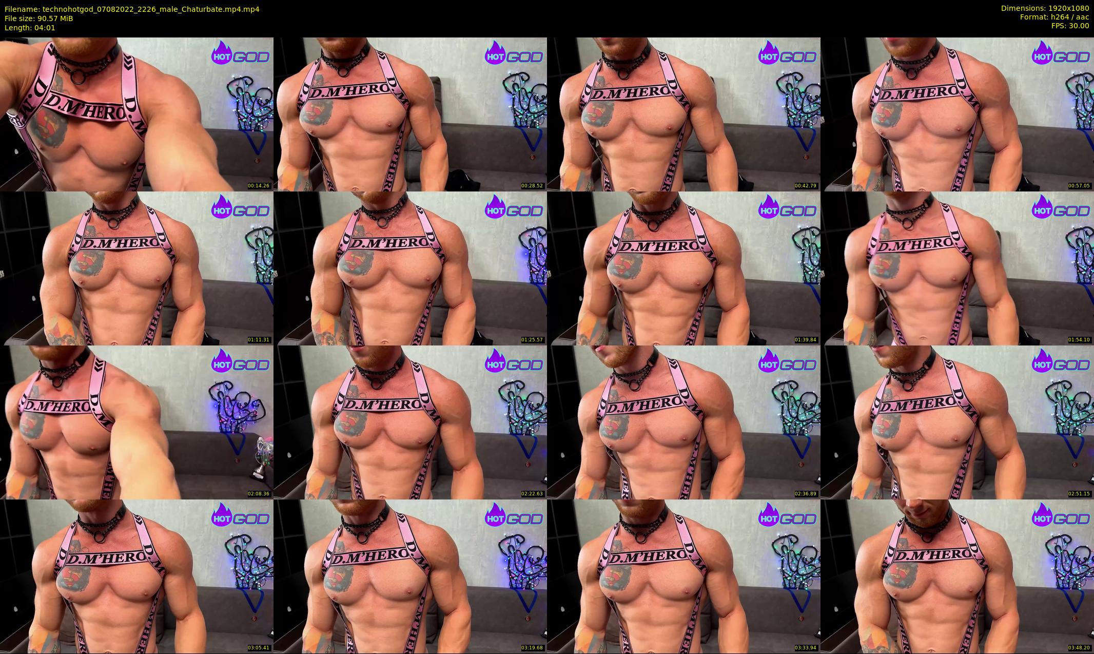 technohotgod — 5 minute Chaturbate male cam show recording, 1080p, Aug 7, 2022