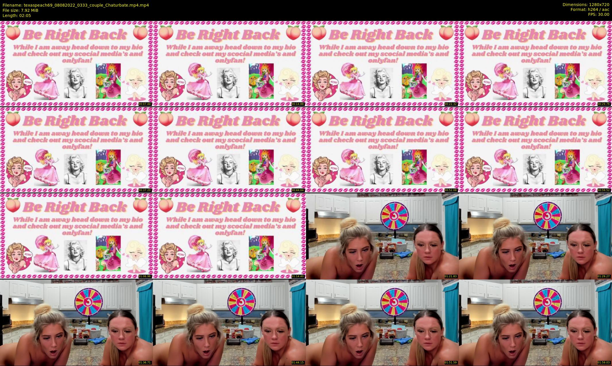 texaspeach69 — 3 minute Chaturbate female cam show recording, 720p, Aug 8, 2022