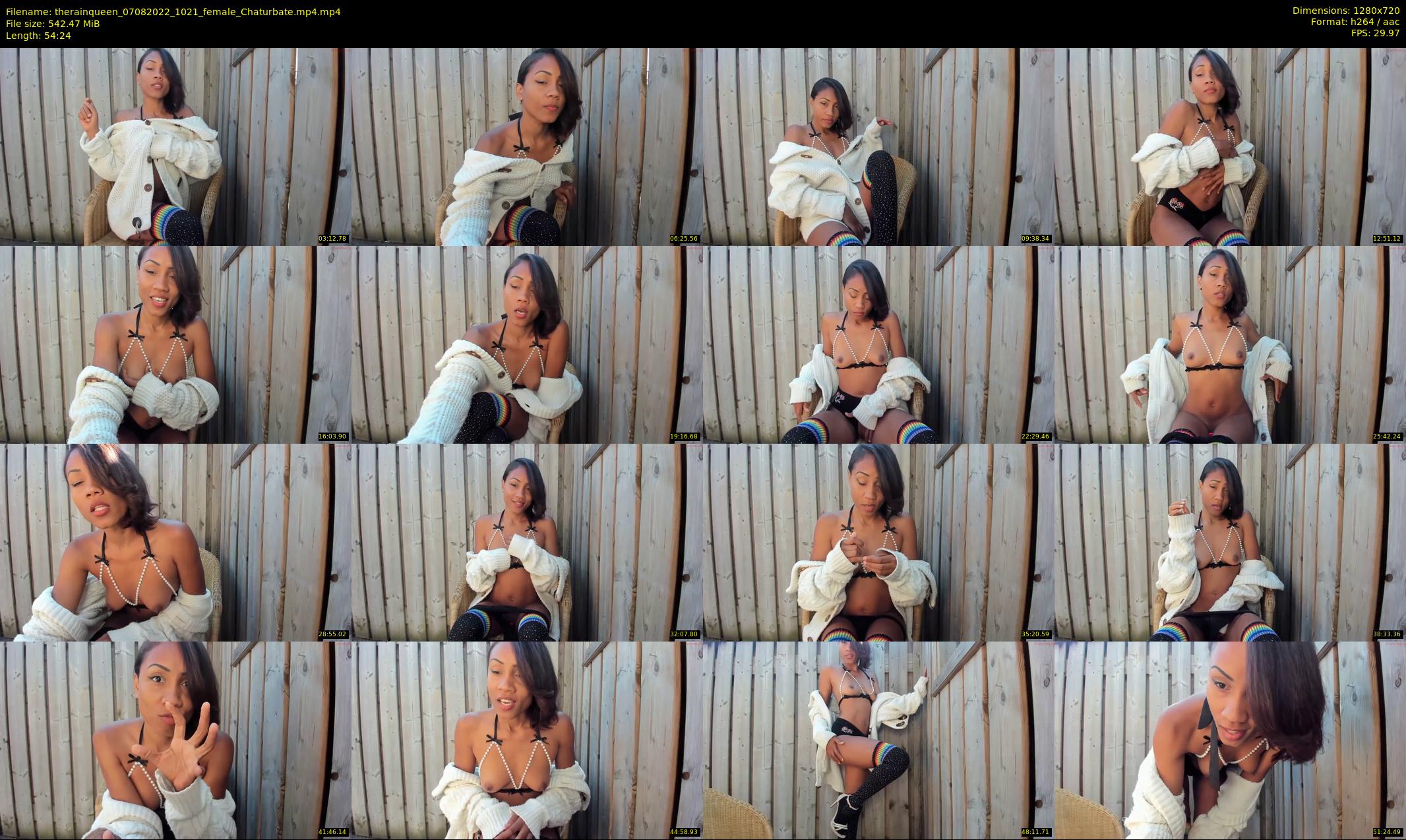therainqueen — 55 minute Chaturbate female cam show recording, 720p, Aug 7, 2022